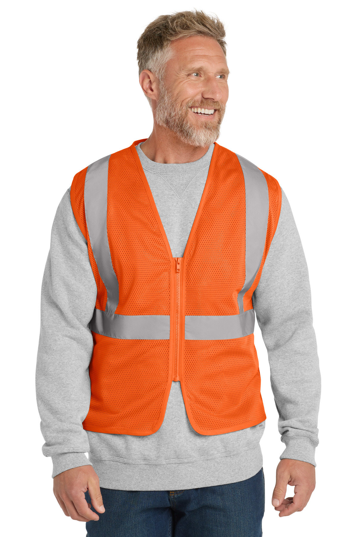 CornerStone  &#174;  ANSI 107 Class 2 Economy Mesh Zippered Vest. CSV101