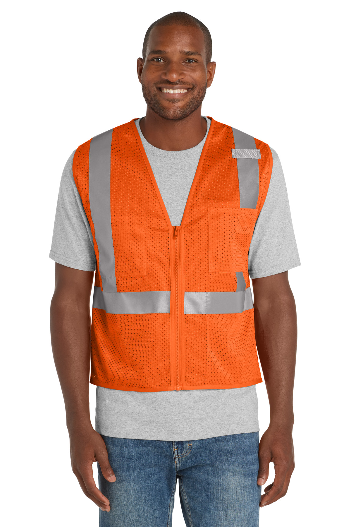 CornerStone  &#174;  ANSI 107 Class 2 Mesh Zippered Vest. CSV102