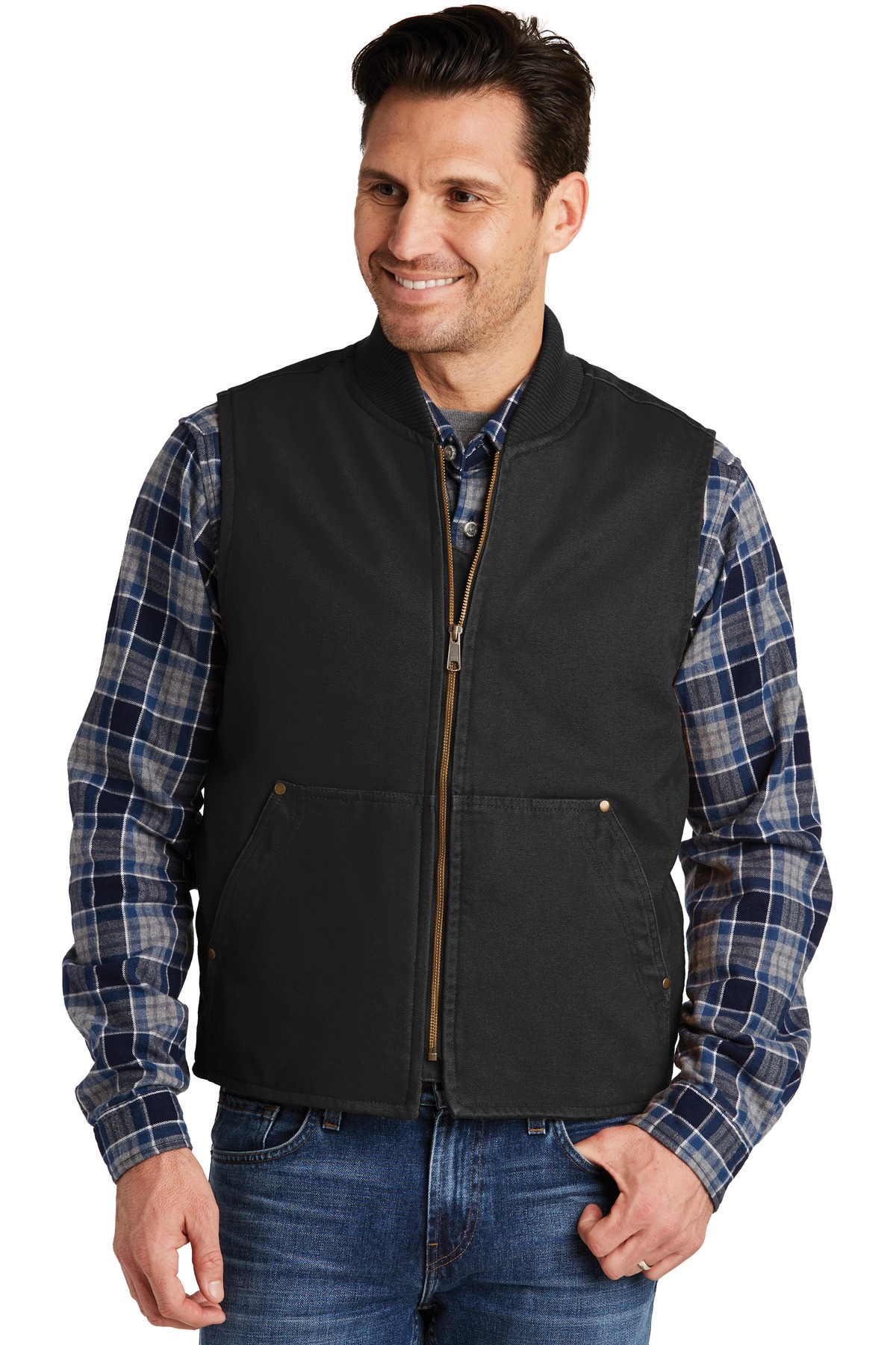 CornerStone &#174;  Washed Duck Cloth Vest. CSV40