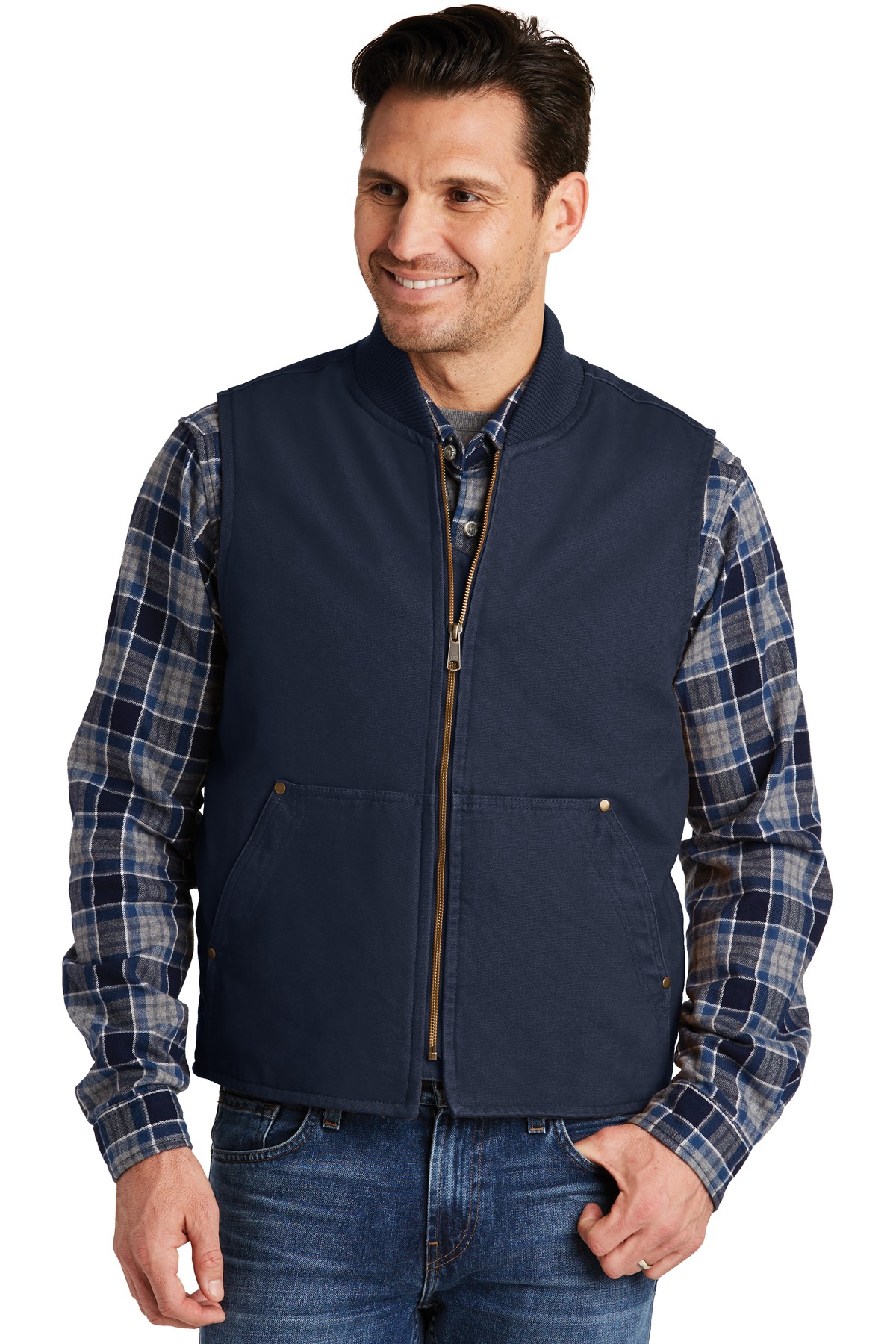 CornerStone &#174;  Washed Duck Cloth Vest. CSV40