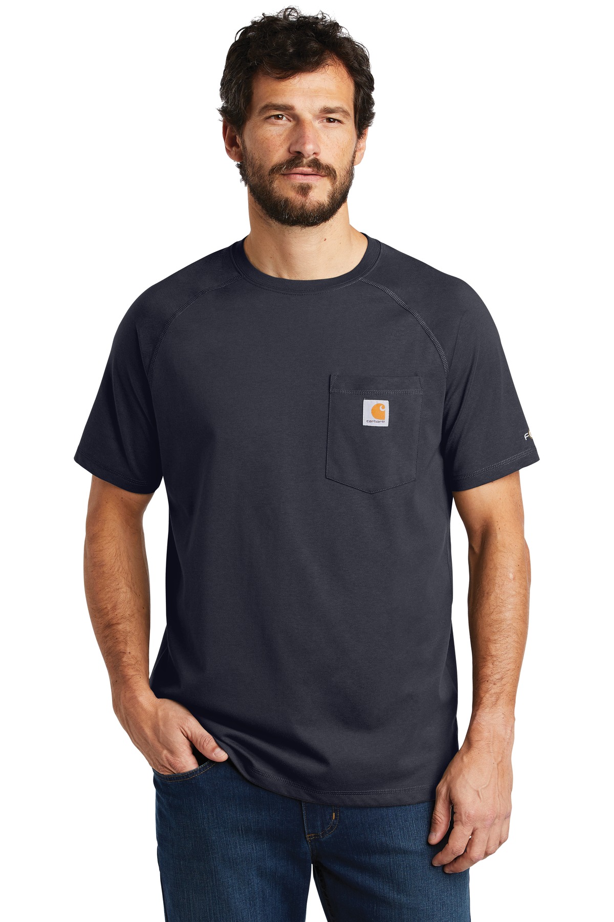  DISCONTINUED  Carhartt Force  &#174;  Cotton Delmont Short Sleeve T-Shirt. CT100410