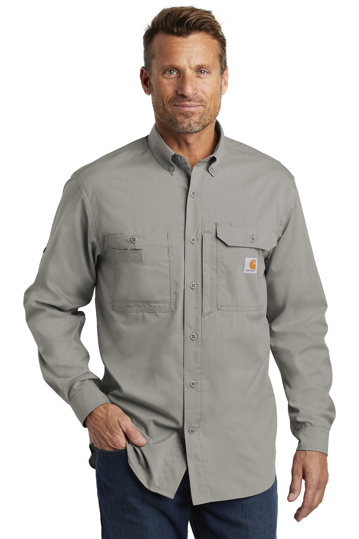 Carhartt Force  &#174;  Ridgefield Solid Long Sleeve Shirt. CT102418