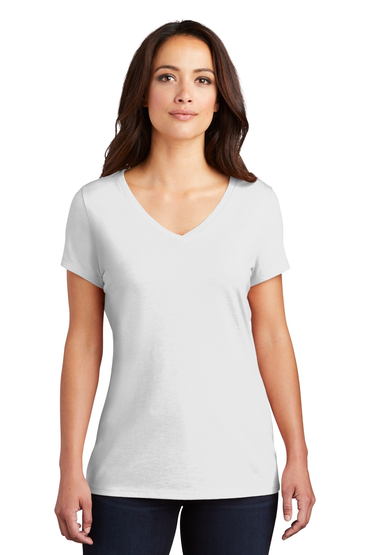 District &#174;  Women's Perfect Tri &#174;  V-Neck Tee. DM1350L
