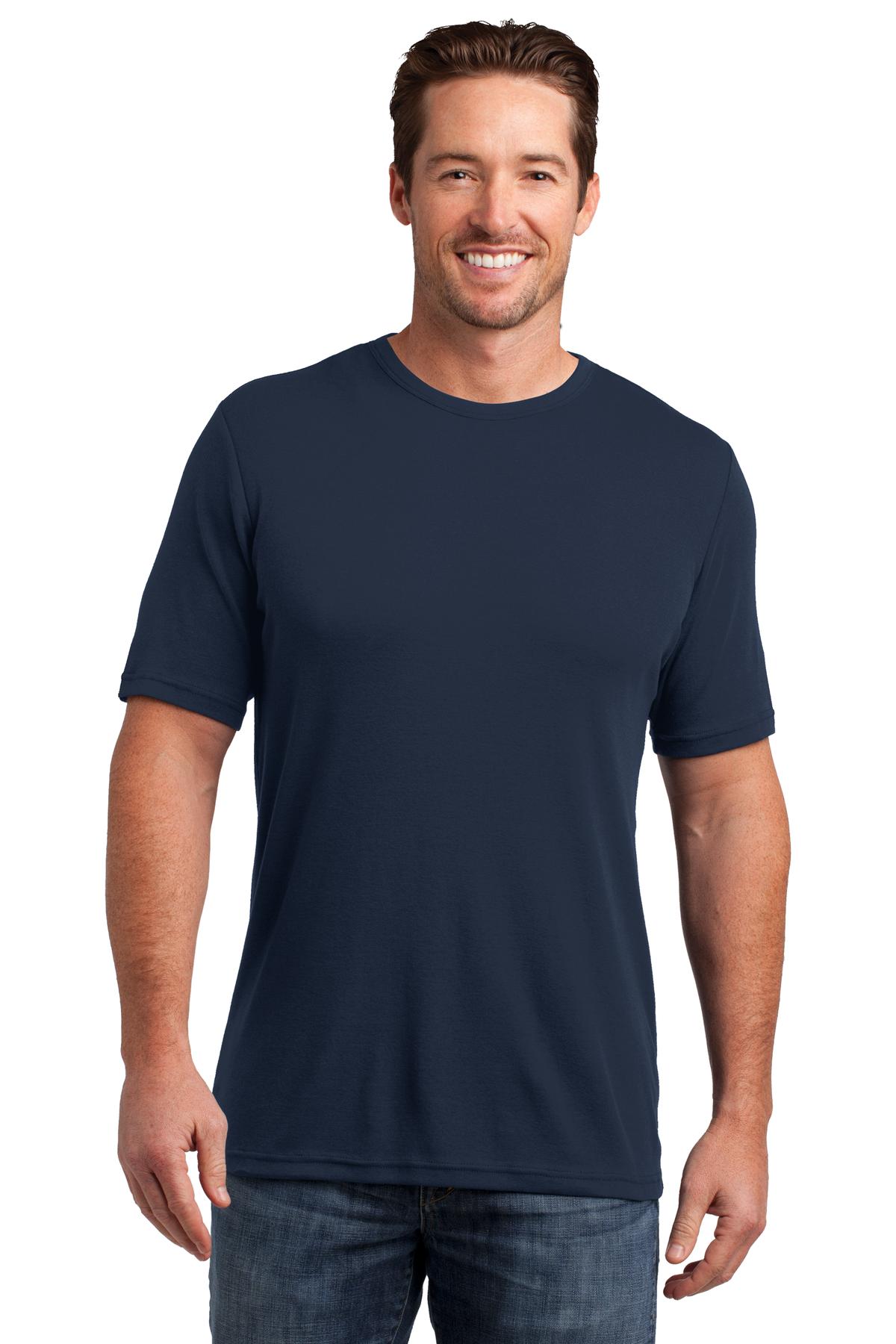  DISCONTINUED  District Made &#174;  Mens Mini Rib Crew Tee. DM300