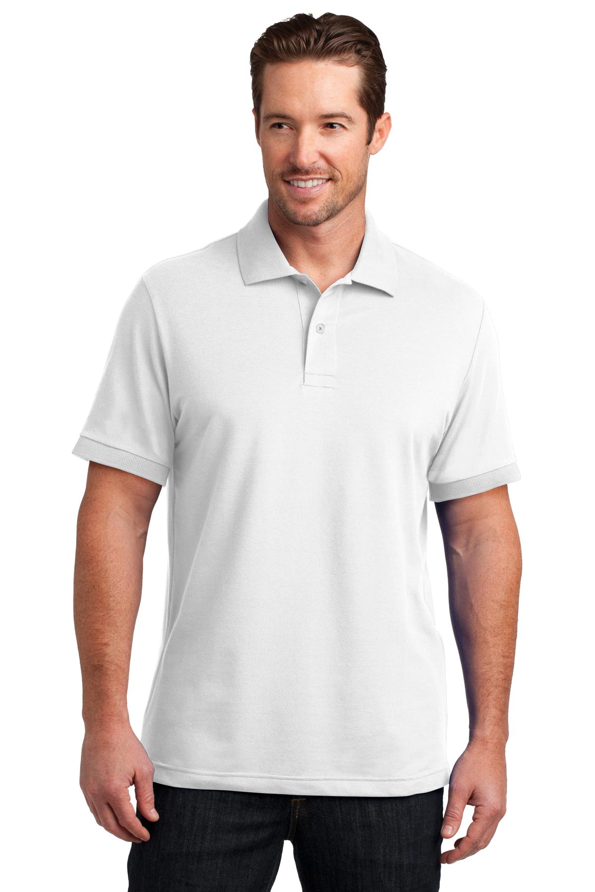  DISCONTINUED  District Made &#174;  Mens Stretch Pique Polo. DM325