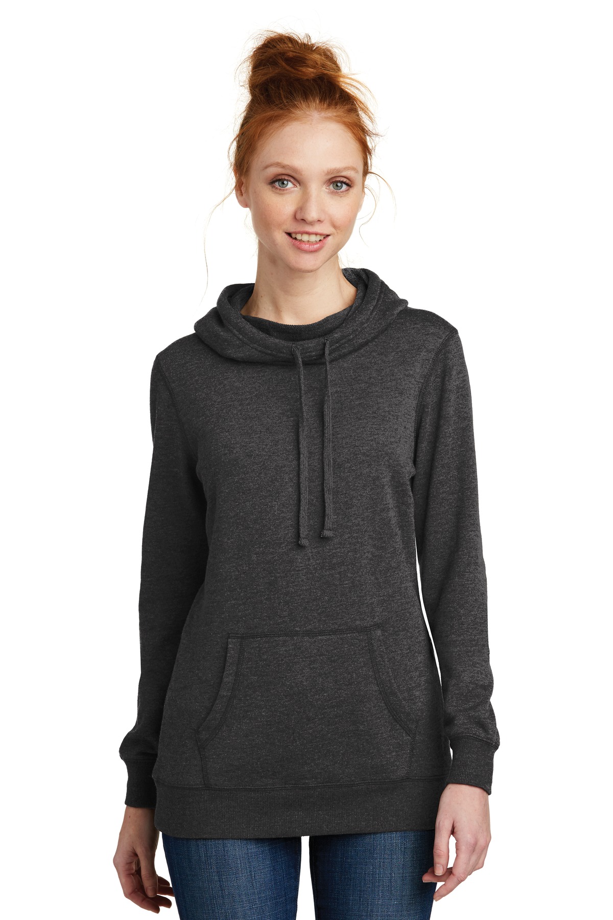 District  &#174;  Women's Lightweight Fleece Hoodie. DM493