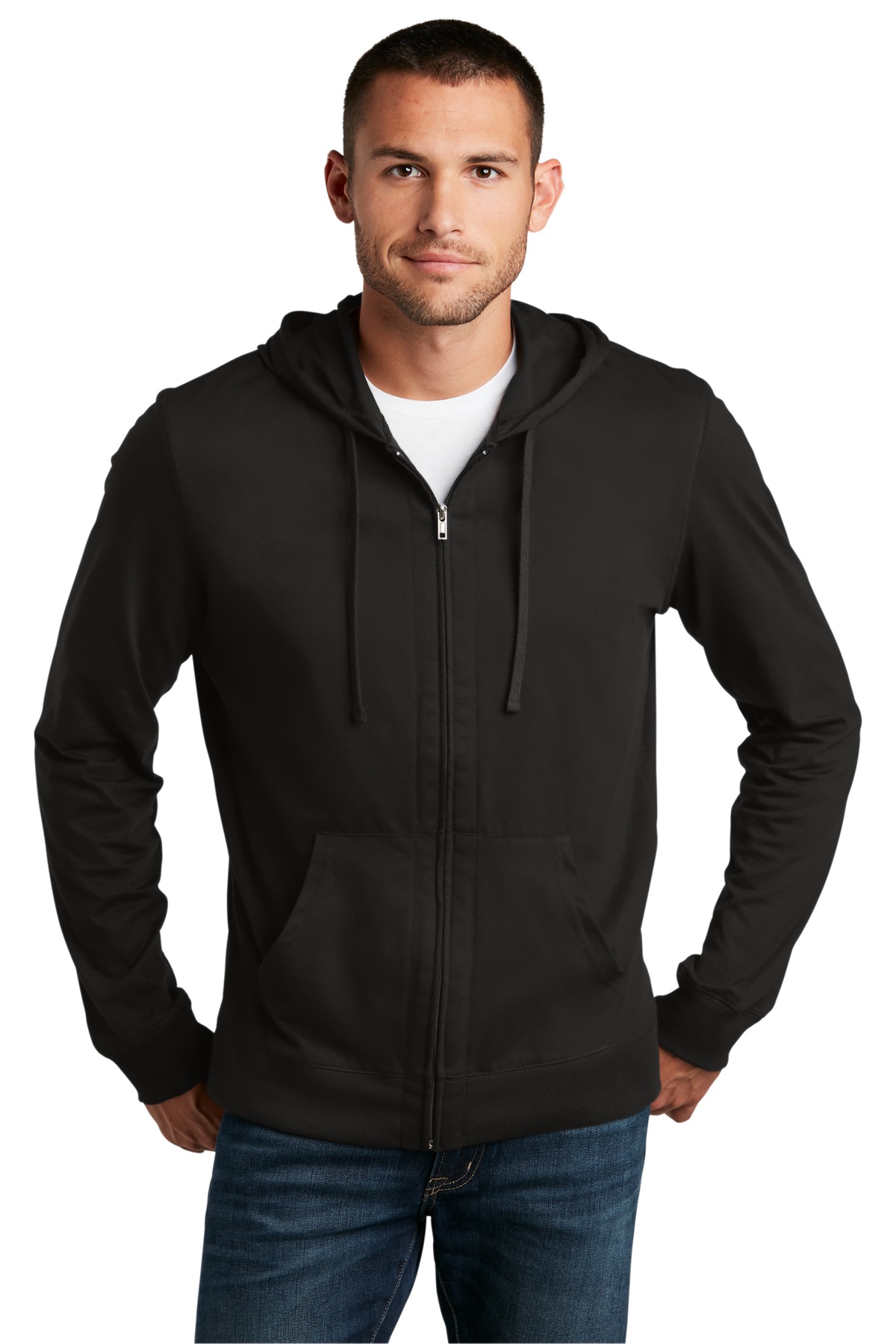 District &#174;  Jersey Full-Zip Hoodie. DT1100