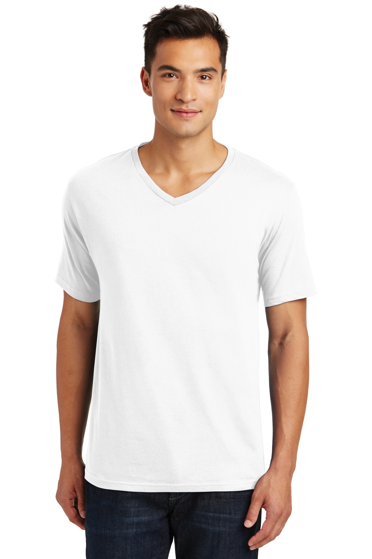  DISCONTINUED  District Made &#174;  Mens Perfect Weight &#174;  V-Neck Tee. DT1170