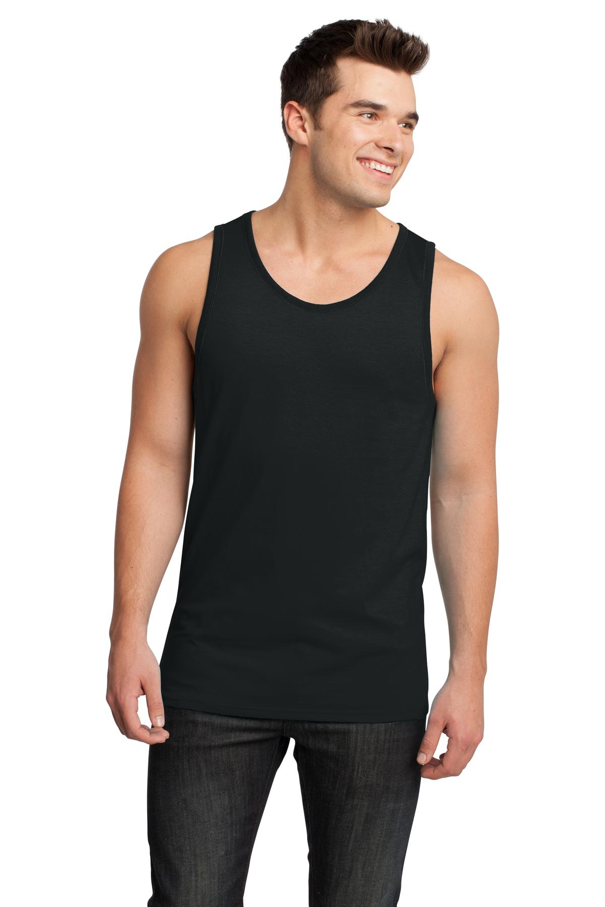  DISCONTINUED  District &#174;  - Young Mens Cotton Ringer Tank DT1500