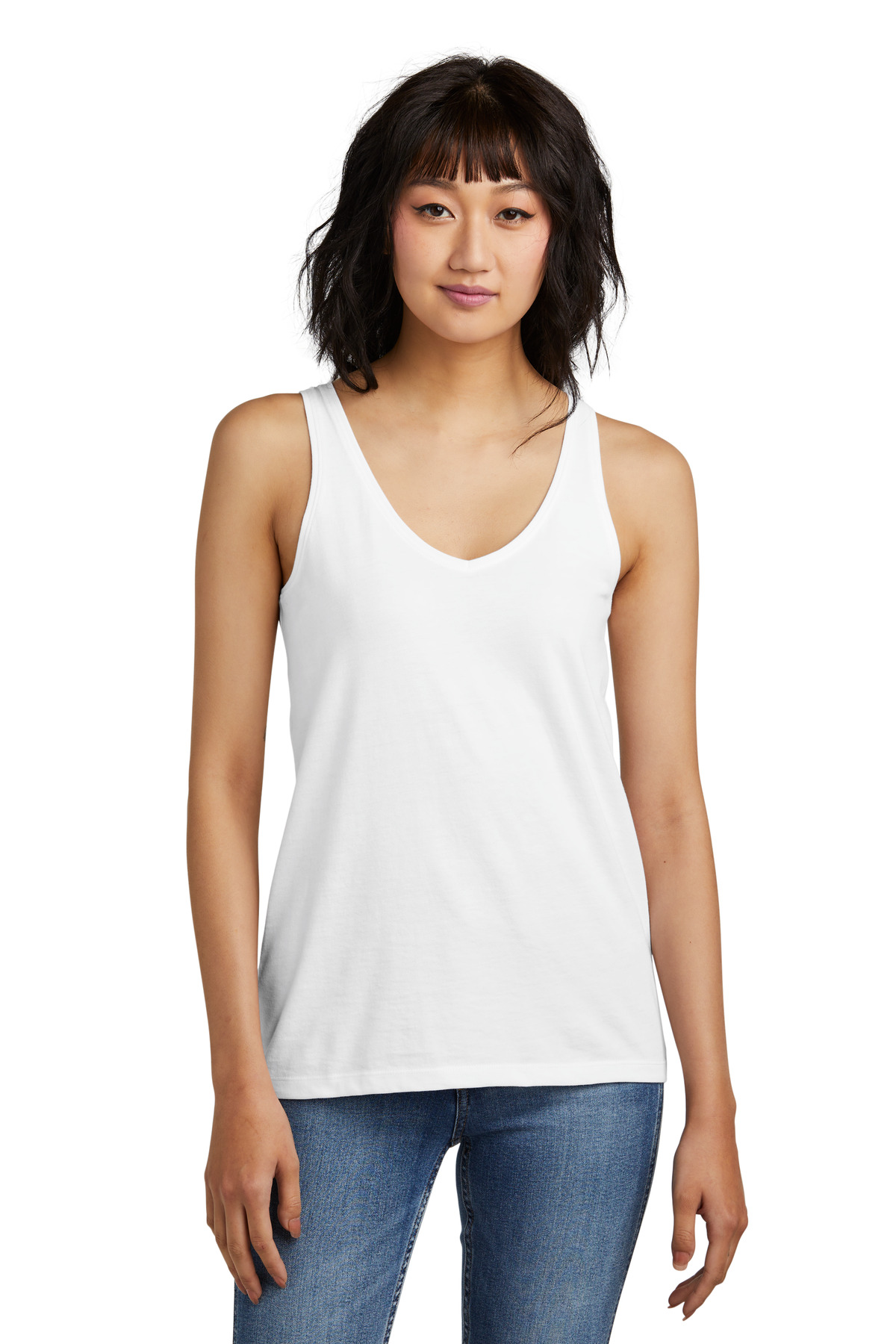 District &#174;  Women's Perfect Blend &#174;  CVC V-Neck Tank DT154