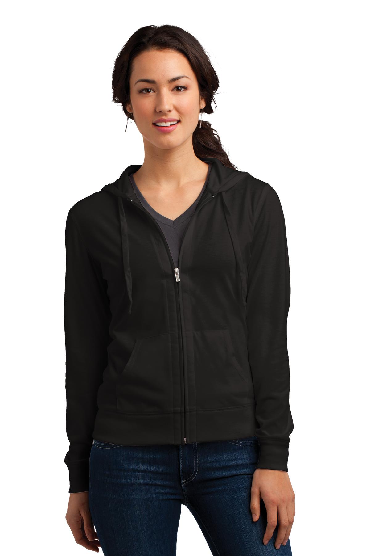 District &#174;  Women's Fitted Jersey Full-Zip Hoodie. DT2100