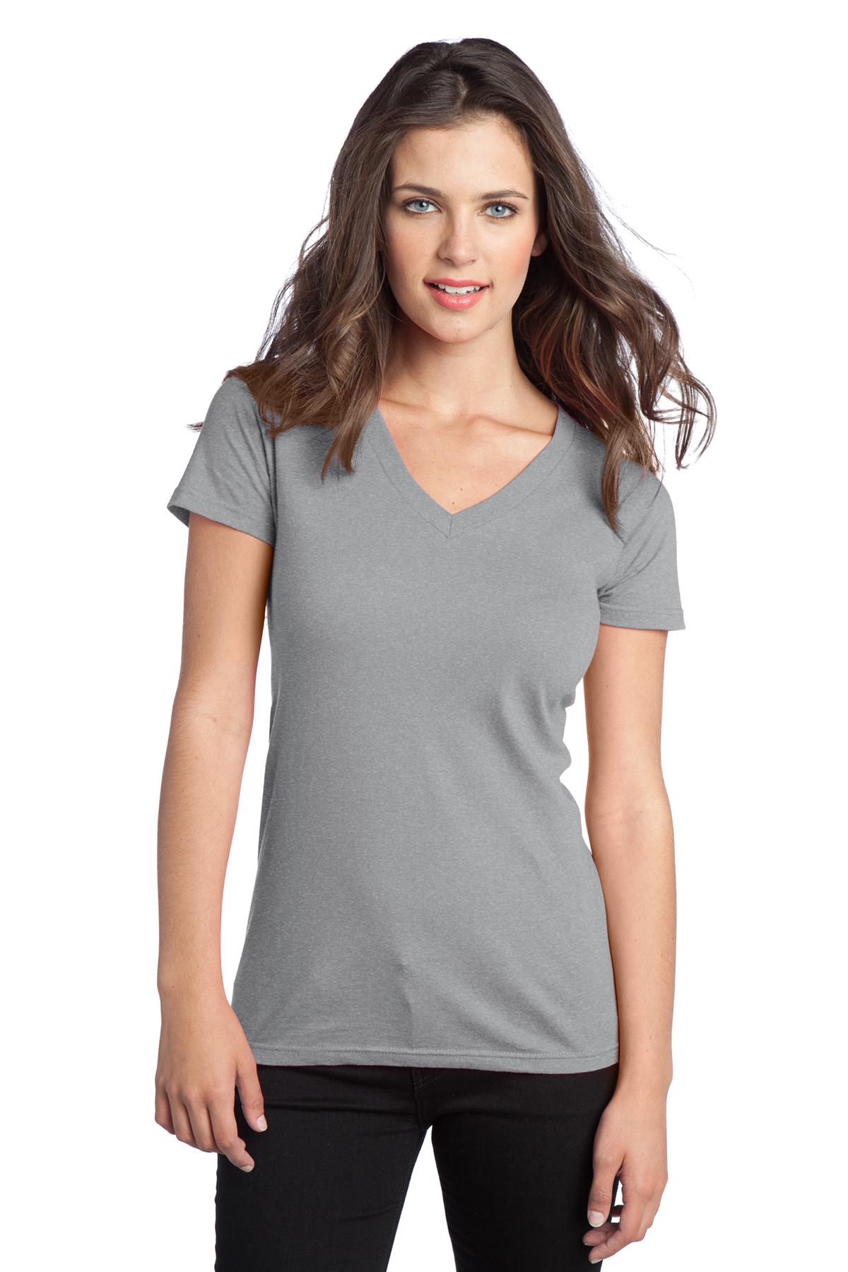  DISCONTINUED  District &#174;  - Juniors The Concert Tee &#174;  V-Neck. DT5501