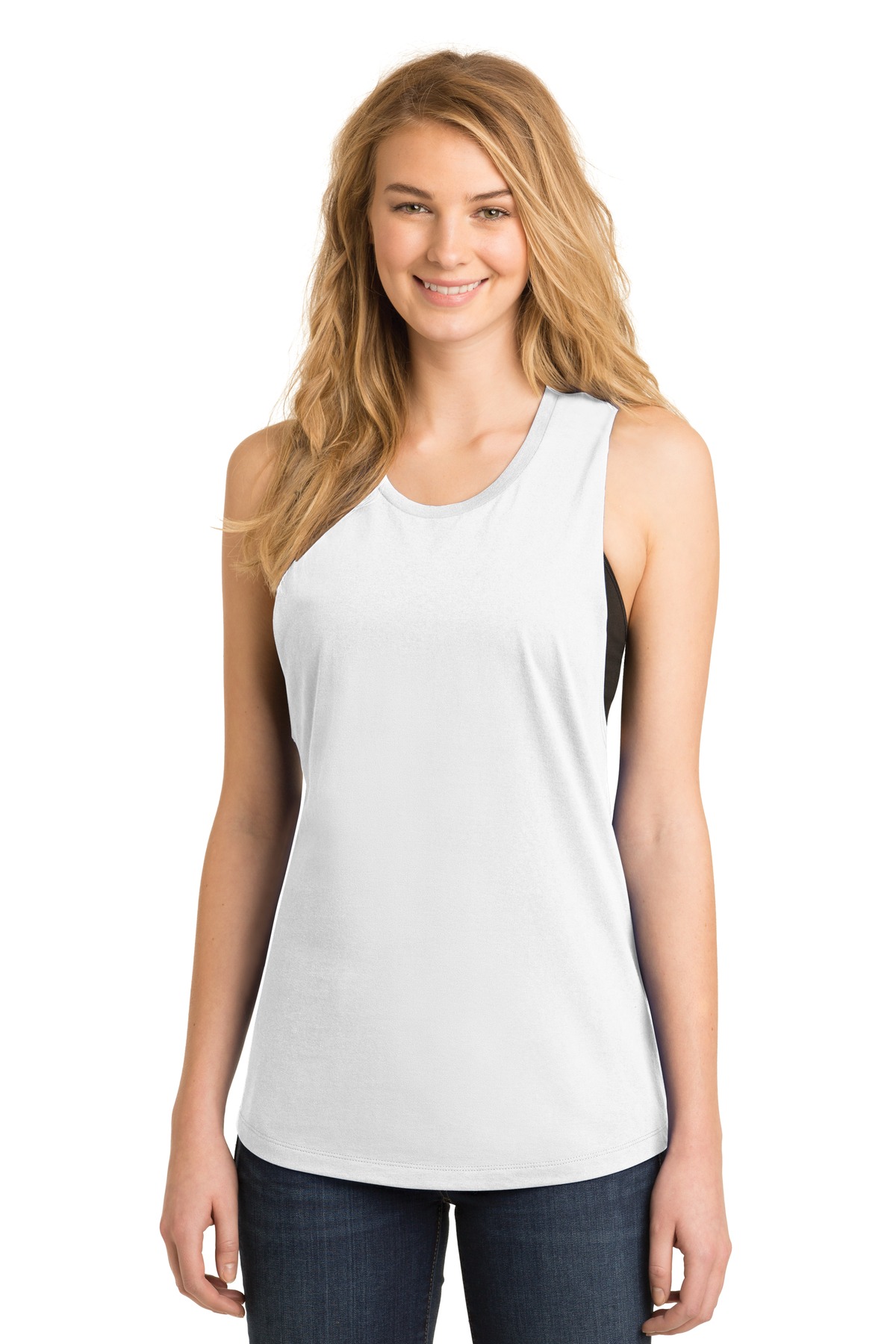  DISCONTINUED  District &#174;  Women's Fitted V.I.T. &#153;  Festival Tank. DT6301