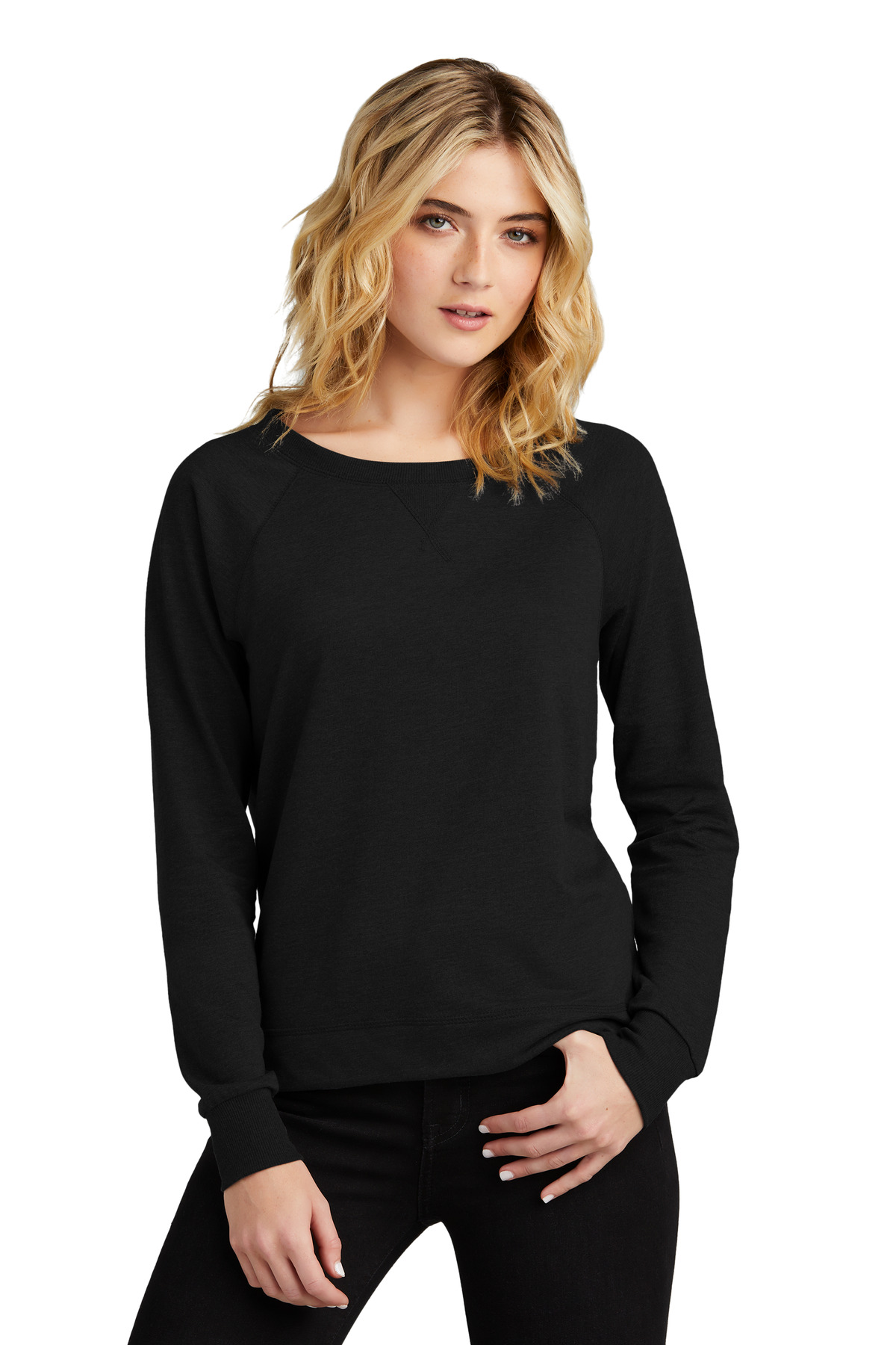 District &#174;  Women's Featherweight French Terry &#153;  Long Sleeve Crewneck DT672