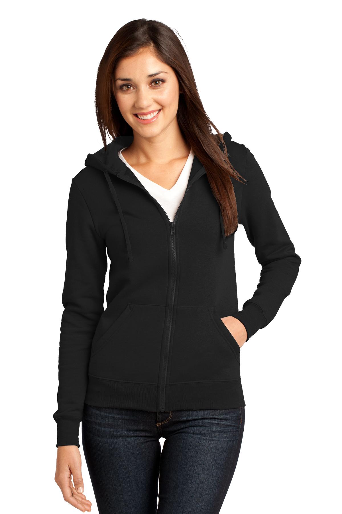  DISCONTINUED  District &#174;  - Juniors The Concert Fleece &#174;  Full-Zip Hoodie. DT801