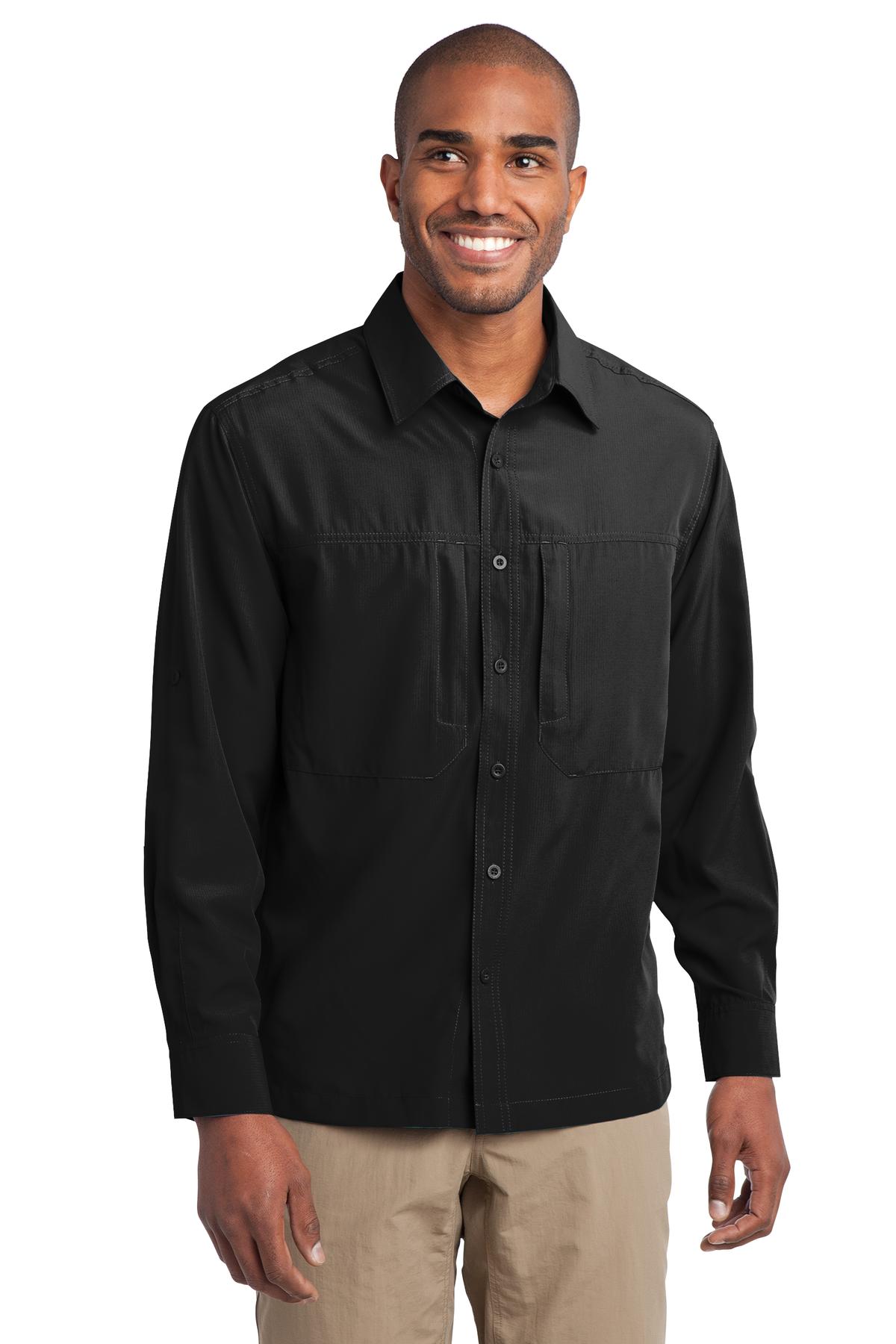  DISCONTINUED  Eddie Bauer &#174;  - Long Sleeve Performance Travel Shirt. EB604