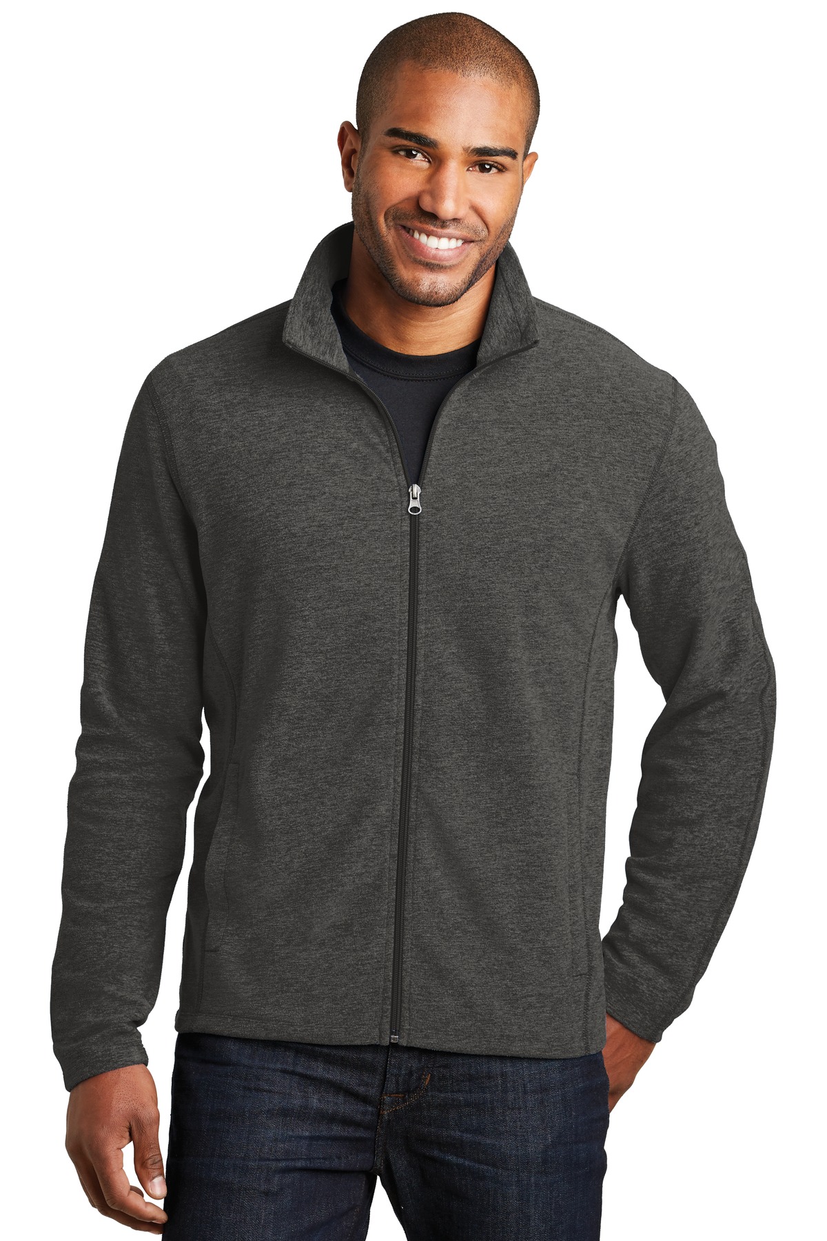 Port Authority &#174;  Heather Microfleece Full-Zip Jacket. F235
