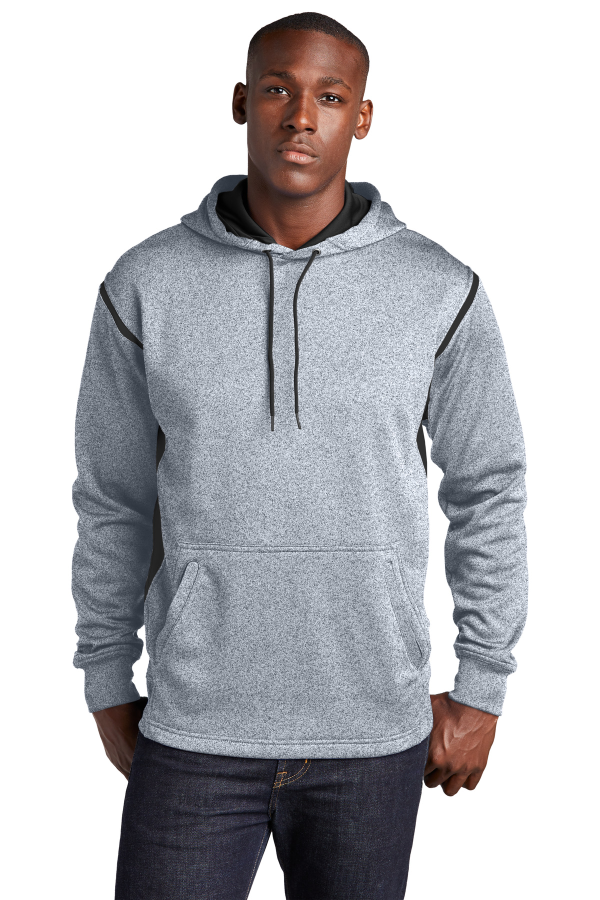 Sport-Tek &#174;  Tech Fleece Colorblock Hooded Sweatshirt. F246