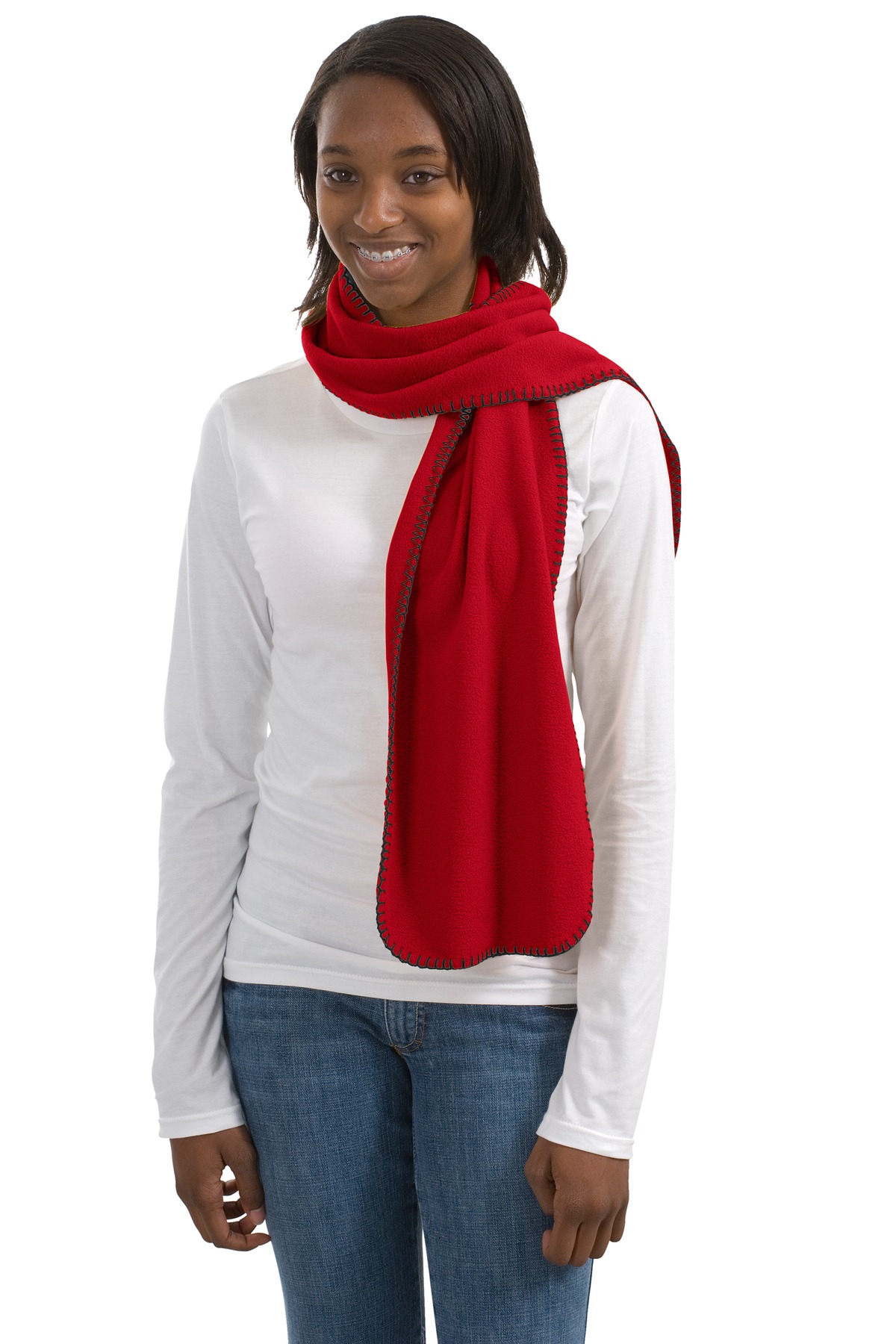  DISCONTINUED  Port Authority &#174;  R-Tek &#174;  Fleece Scarf.  FS01