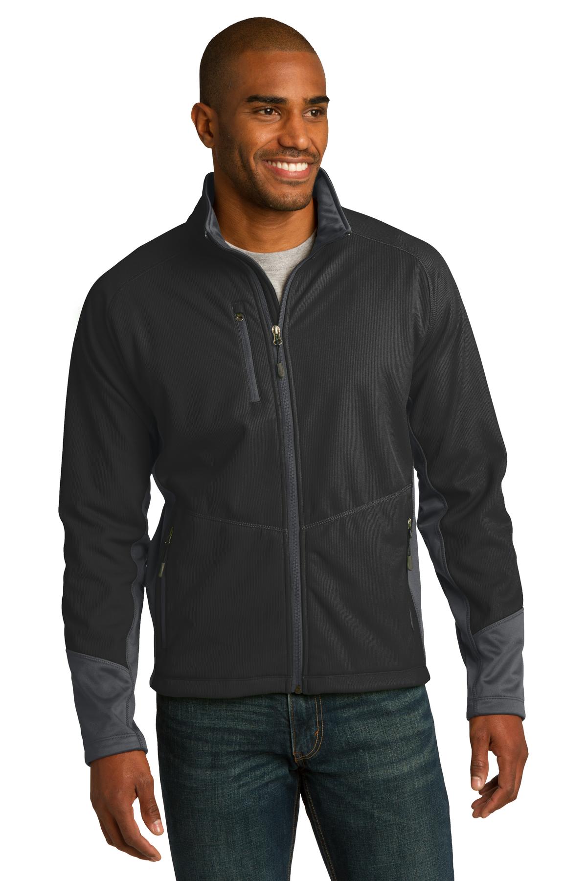  DISCONTINUED  Port Authority &#174;  Vertical Soft Shell Jacket. J319