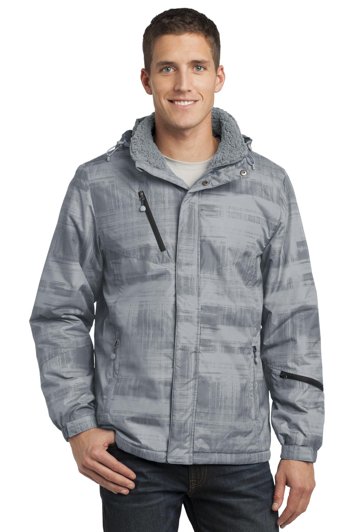  DISCONTINUED  Port Authority &#174;  Brushstroke Print Insulated Jacket. J320