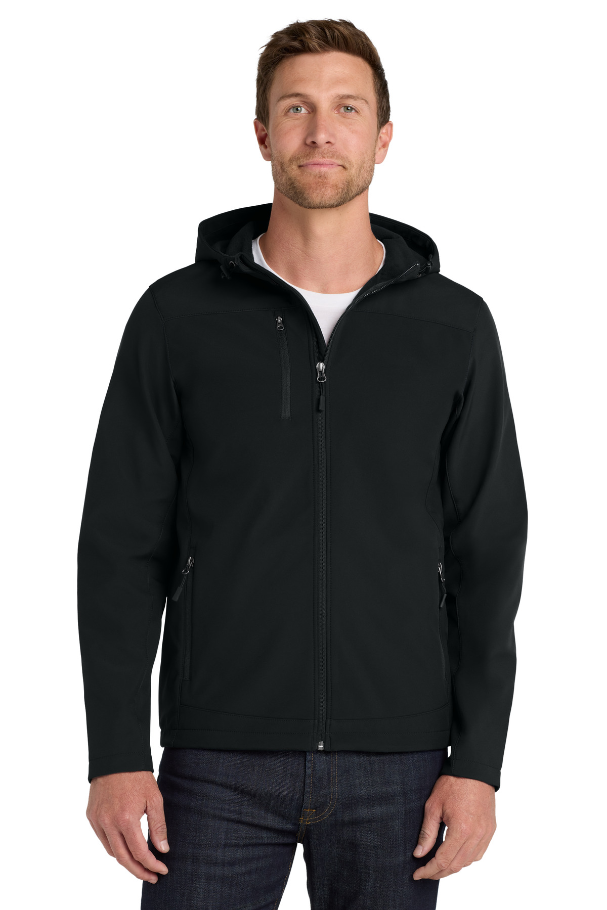 Port Authority &#174;  Hooded Core Soft Shell Jacket. J335