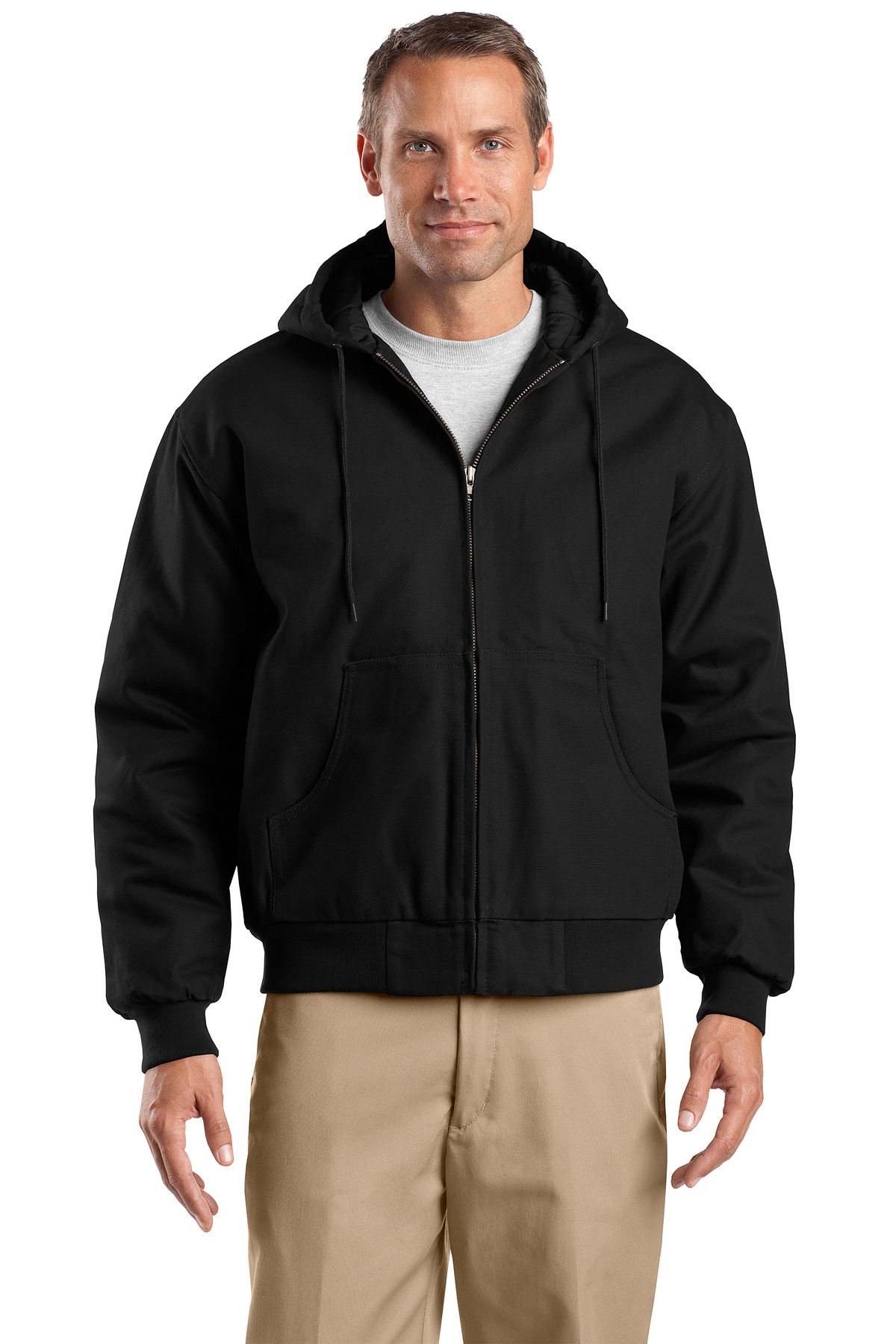 CornerStone &#174;  Tall Duck Cloth Hooded Work Jacket. TLJ763H