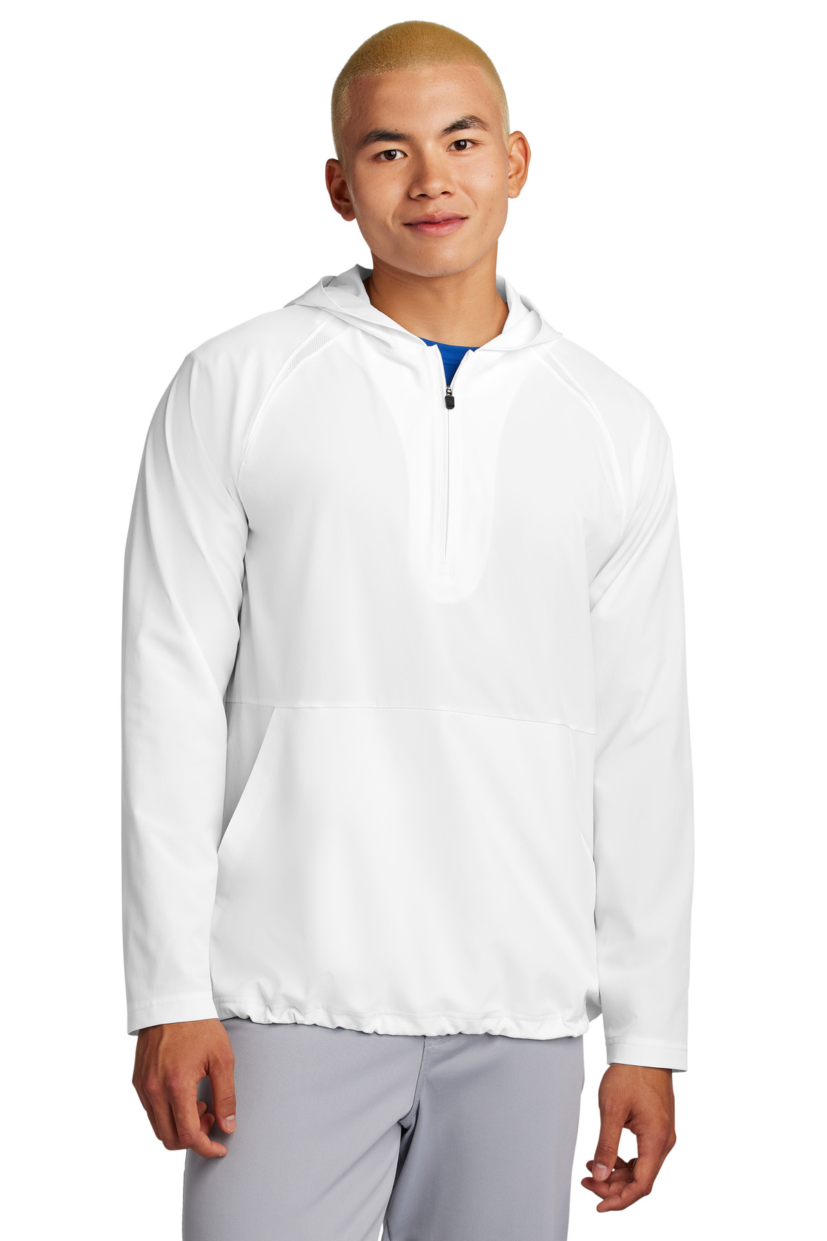 Sport-Tek &#174;  Repeat 1/2-Zip Long Sleeve Hooded Jacket JST488