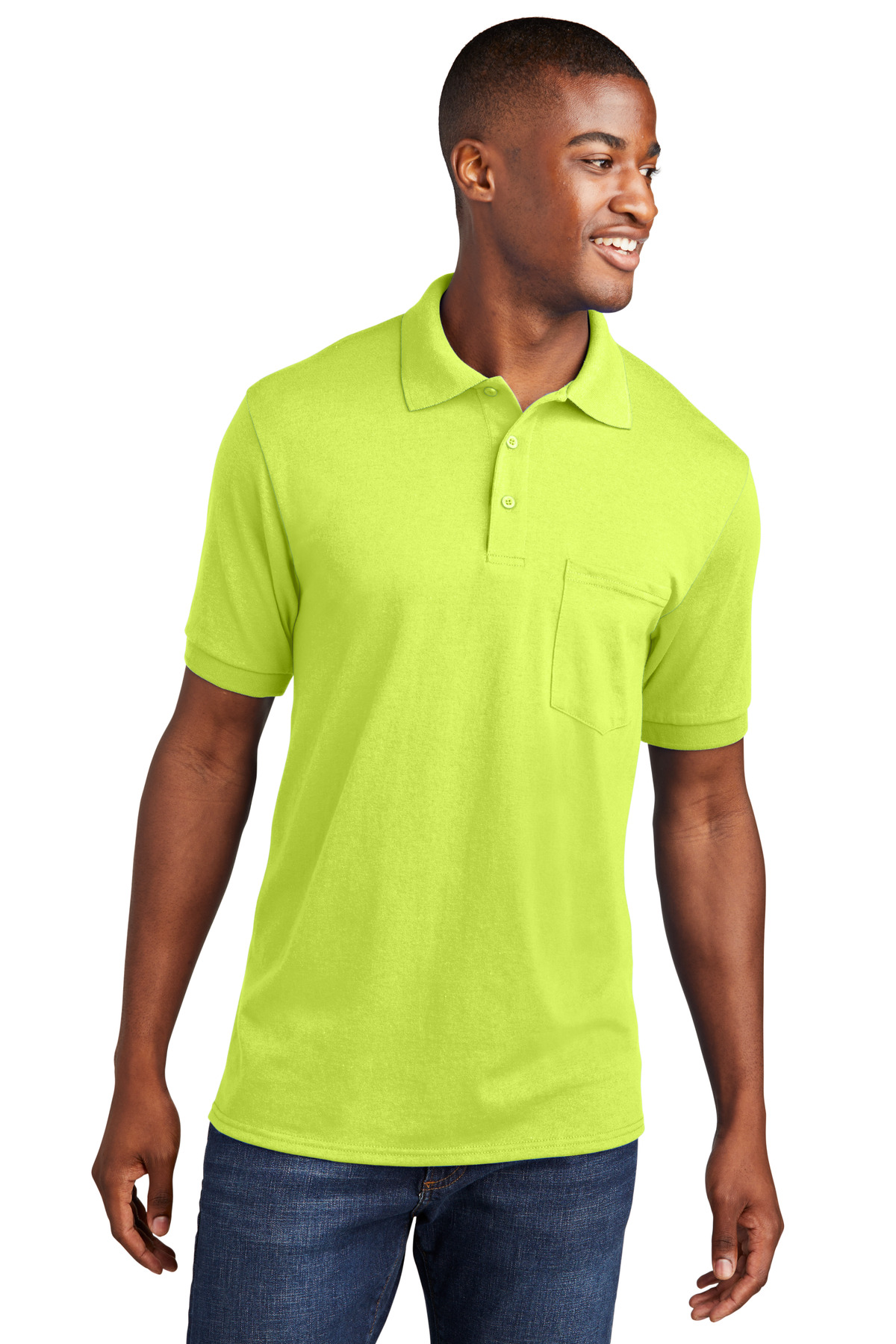 Port & Co &#153;  Core Blend Jersey Knit Pocket Polo. KP55P