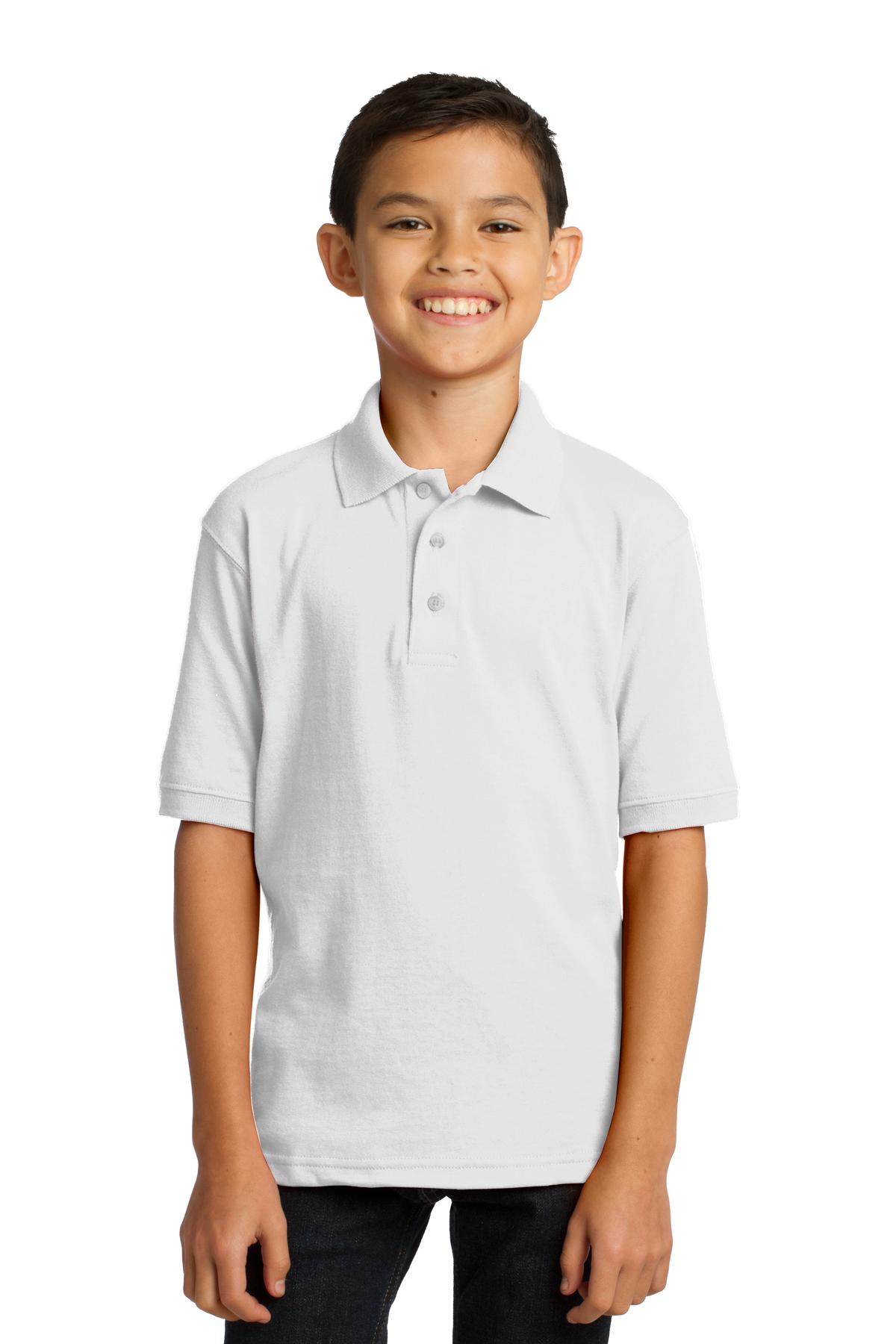 Port & Co &#153;  Youth Core Blend Jersey Knit Polo. KP55Y