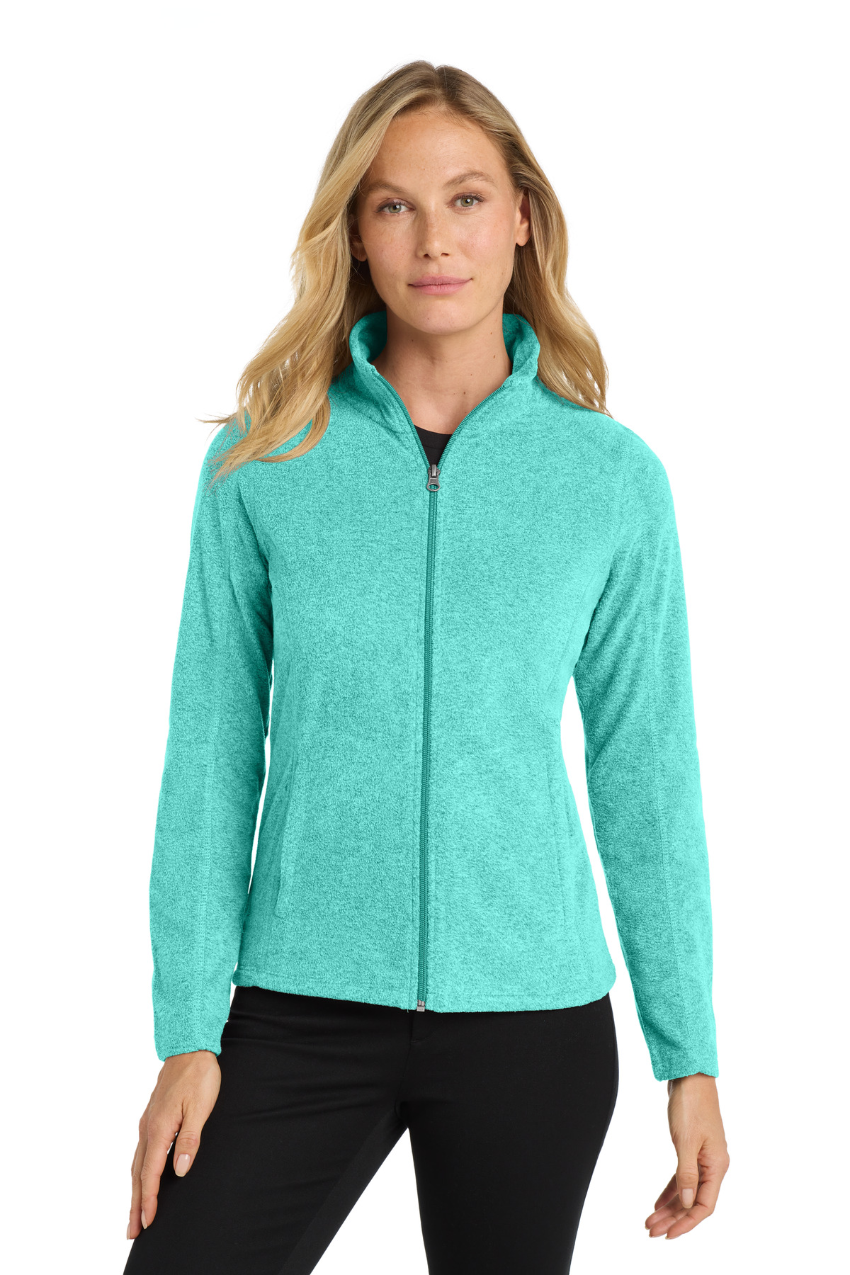 Port Authority &#174;  Women's Heather Microfleece Full-Zip Jacket. L235