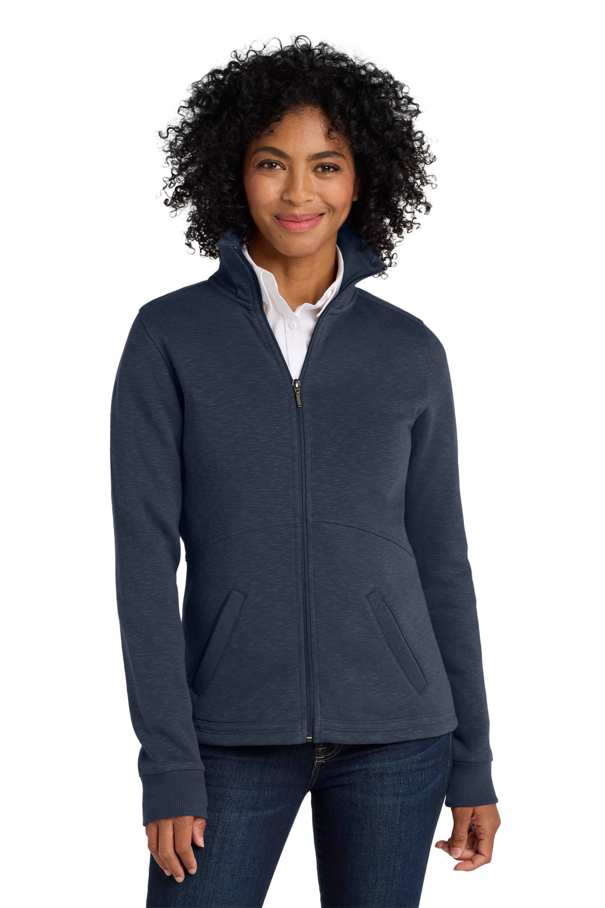 Port Authority &#174;  Women's Slub Fleece Full-Zip Jacket. L293