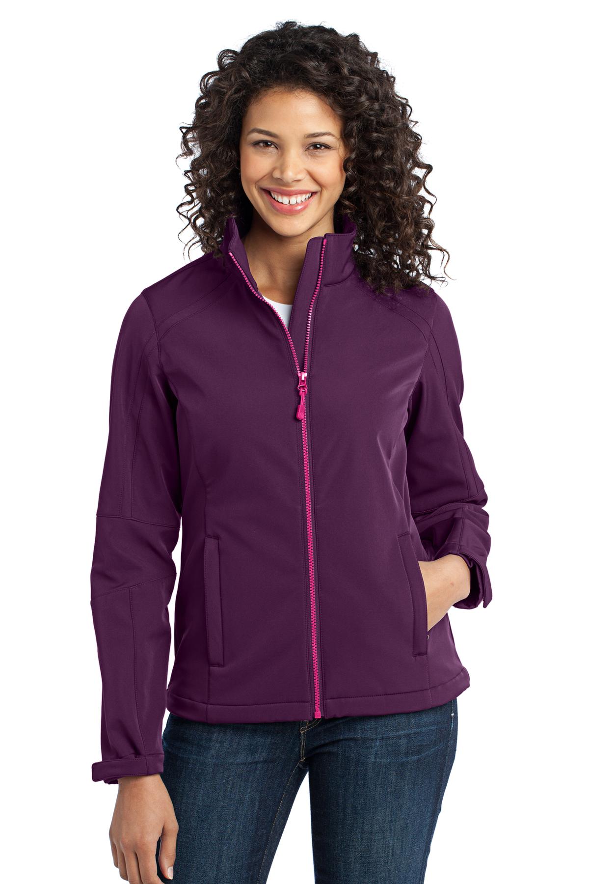  DISCONTINUED  Port Authority &#174;  Ladies Traverse Soft Shell Jacket. L316