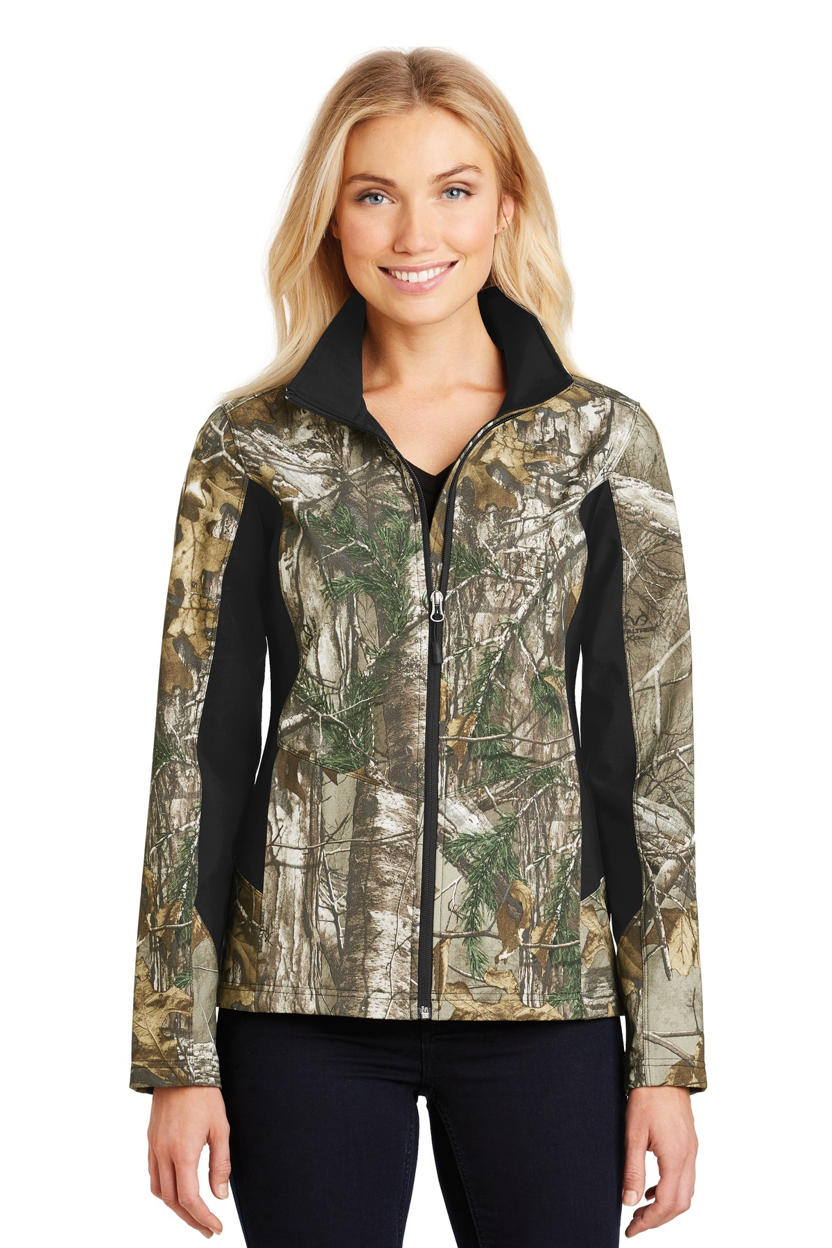  DISCONTINUED  Port Authority &#174;  Ladies Camouflage Colorblock Soft Shell. L318C