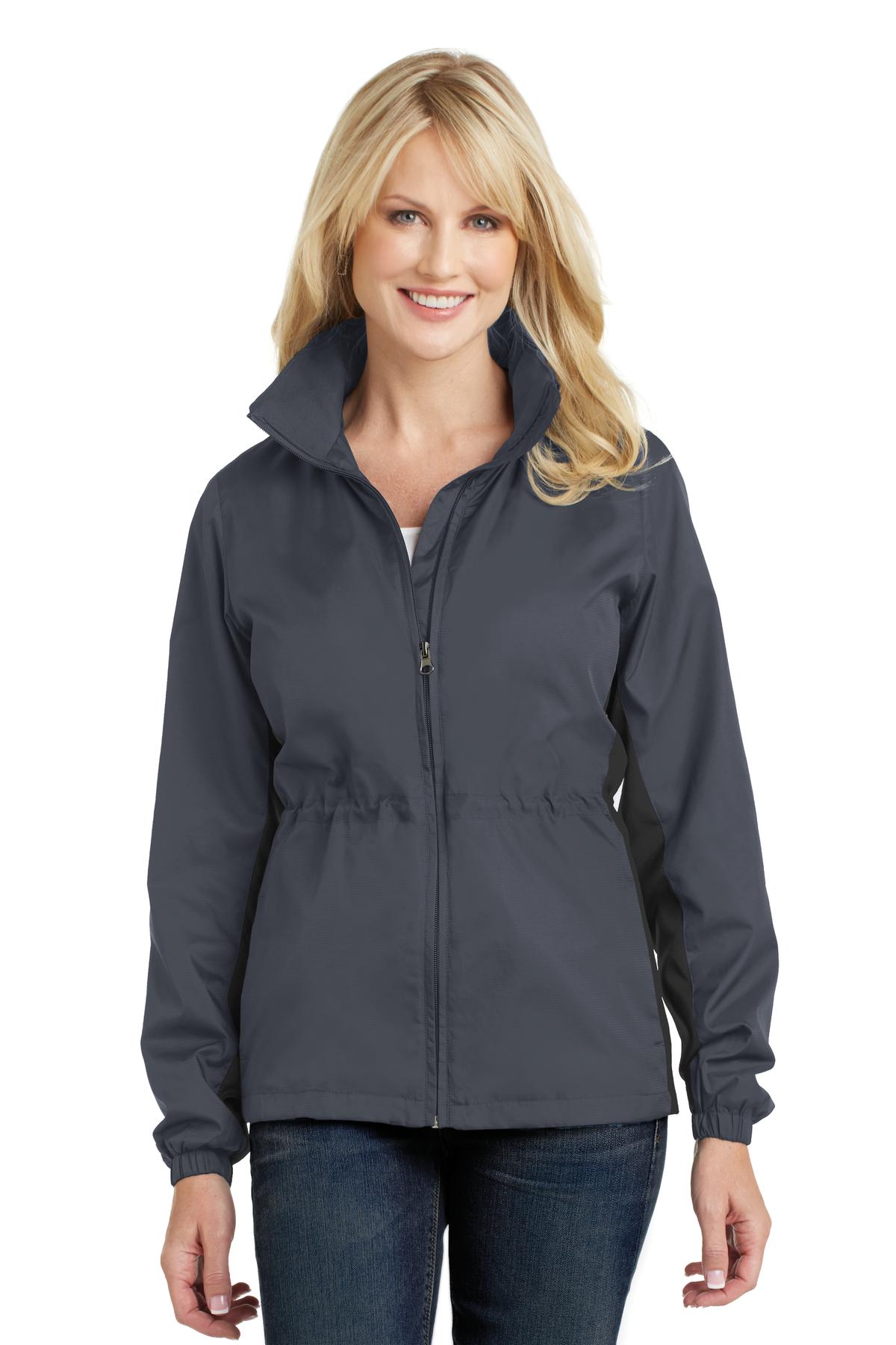  DISCONTINUED  Port Authority &#174;  Ladies Core Colorblock Wind Jacket. L330