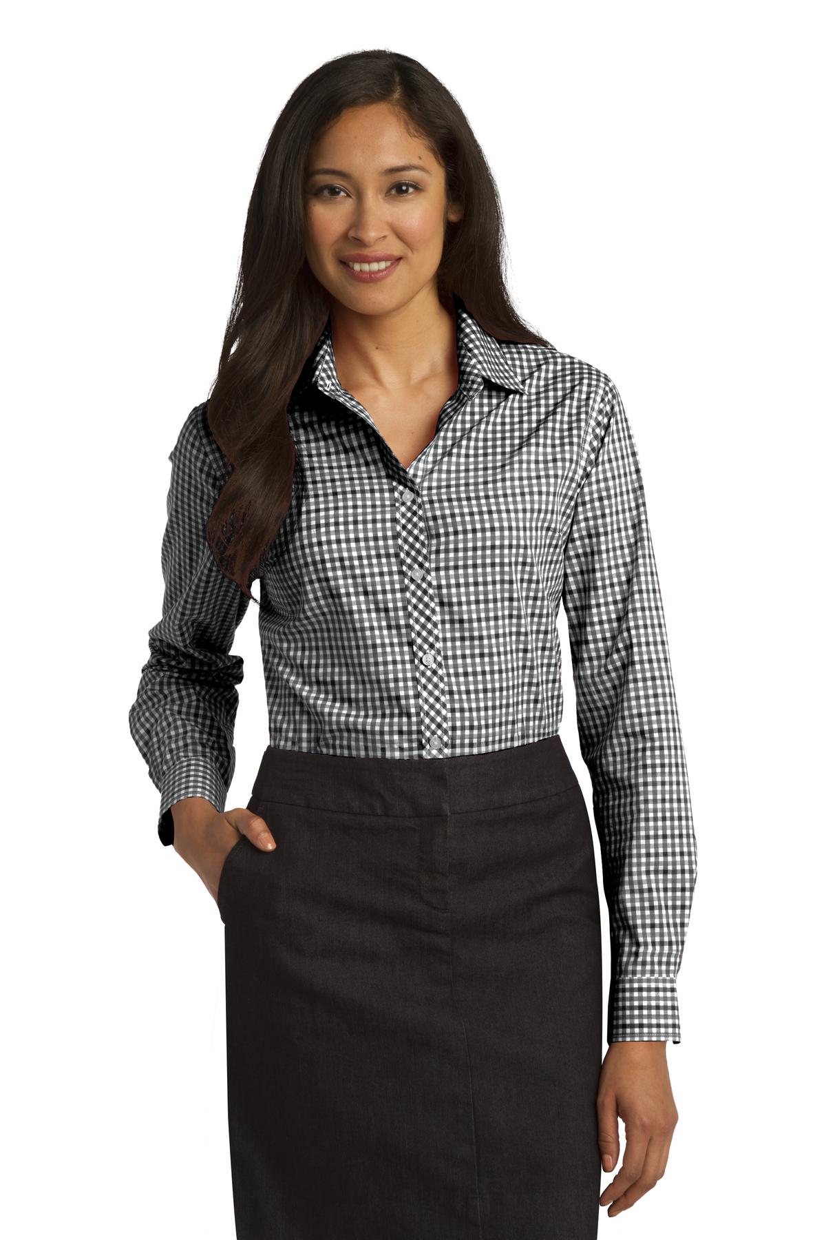 Port Authority &#174;  Ladies Long Sleeve Gingham Easy Care Shirt. L654