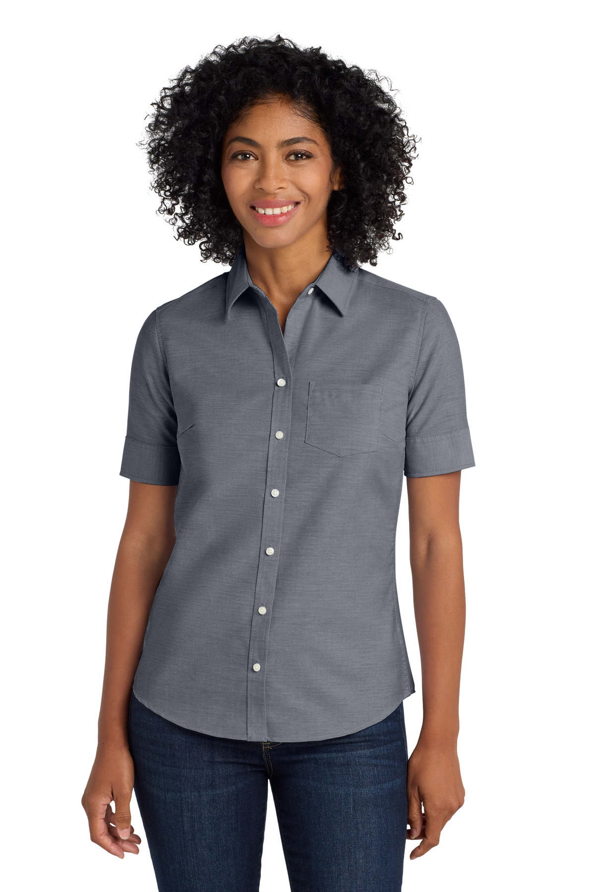 Port Authority &#174;  Women's Short Sleeve SuperPro &#153;  Oxford Shirt. L659
