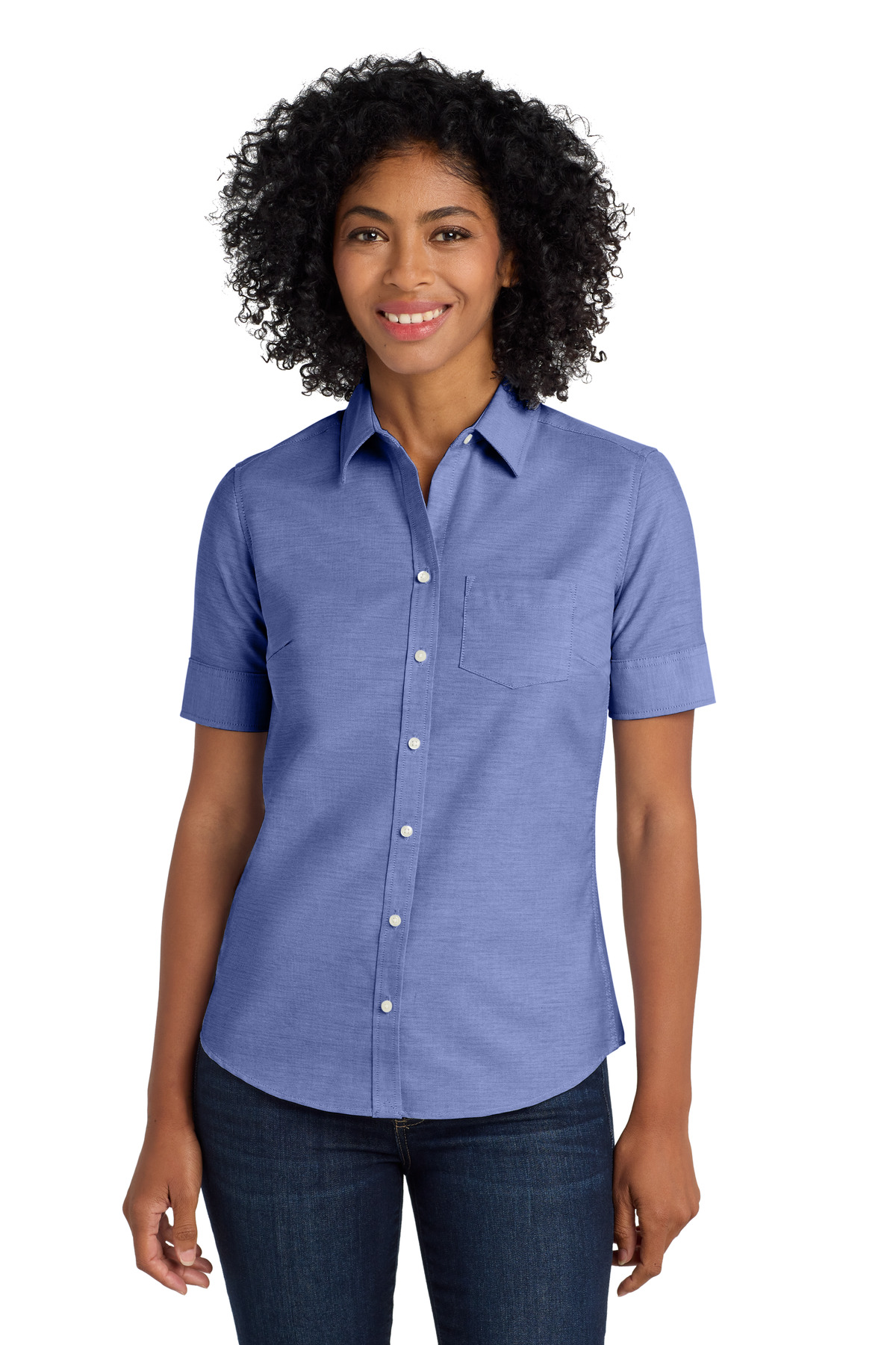 Port Authority &#174;  Women's Short Sleeve SuperPro &#153;  Oxford Shirt. L659