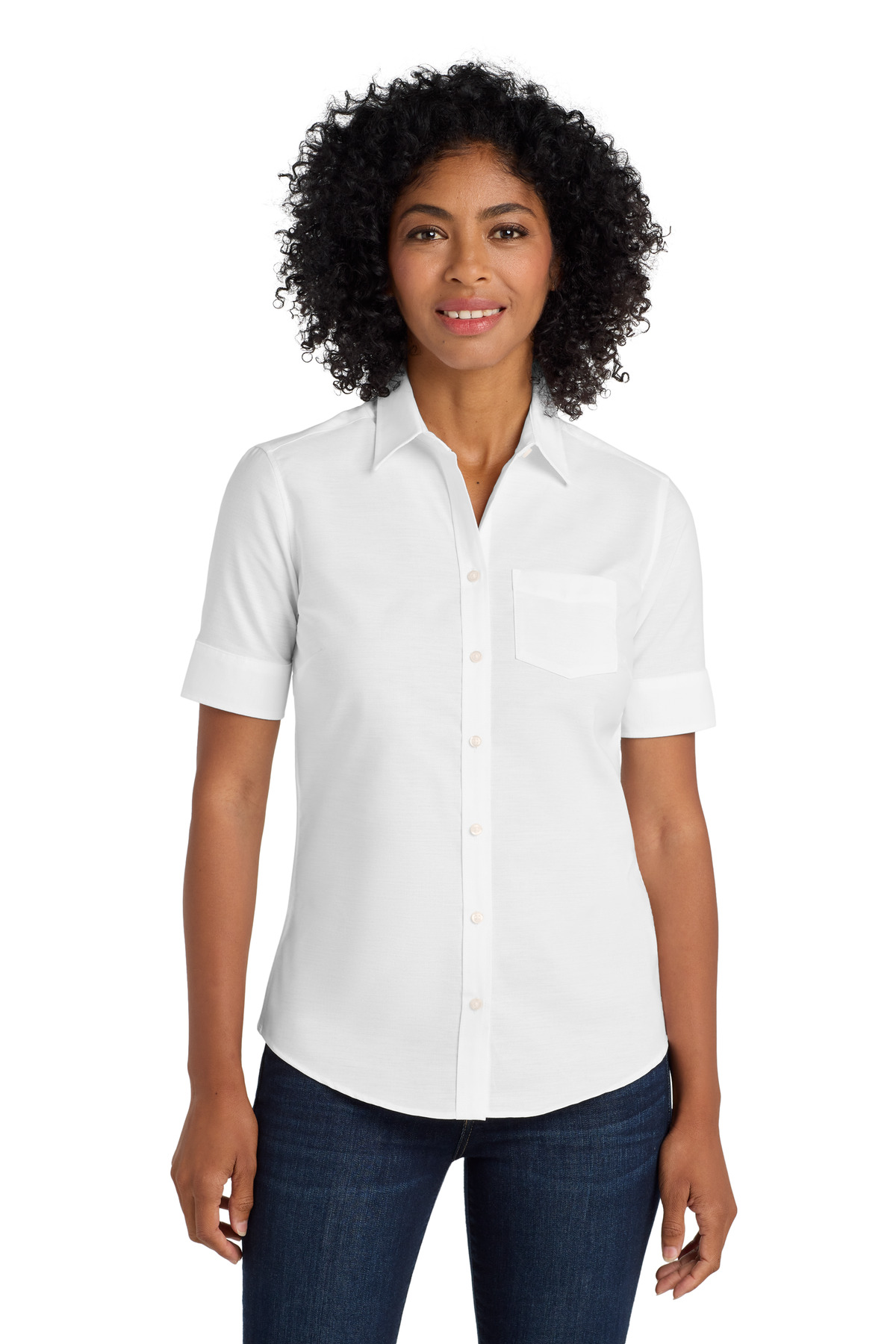 Port Authority &#174;  Women's Short Sleeve SuperPro &#153;  Oxford Shirt. L659