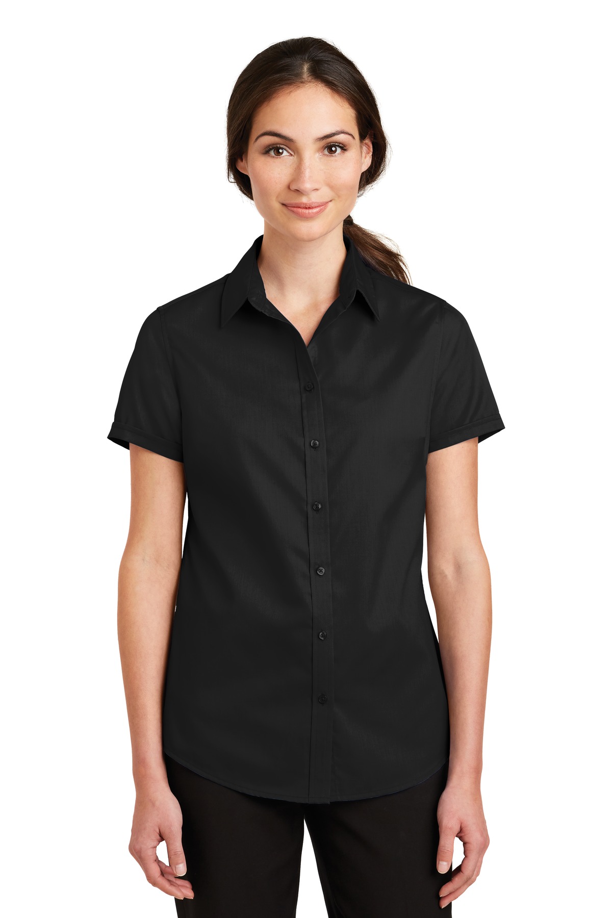 Port Authority &#174;  Women's Short Sleeve SuperPro &#153;  Twill Shirt. L664