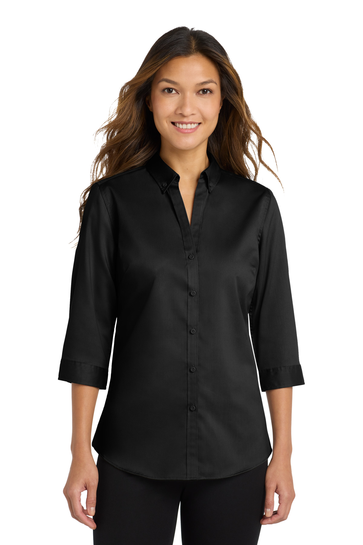 Port Authority &#174;  Women's 3/4-Sleeve SuperPro &#153;  Twill Shirt. L665