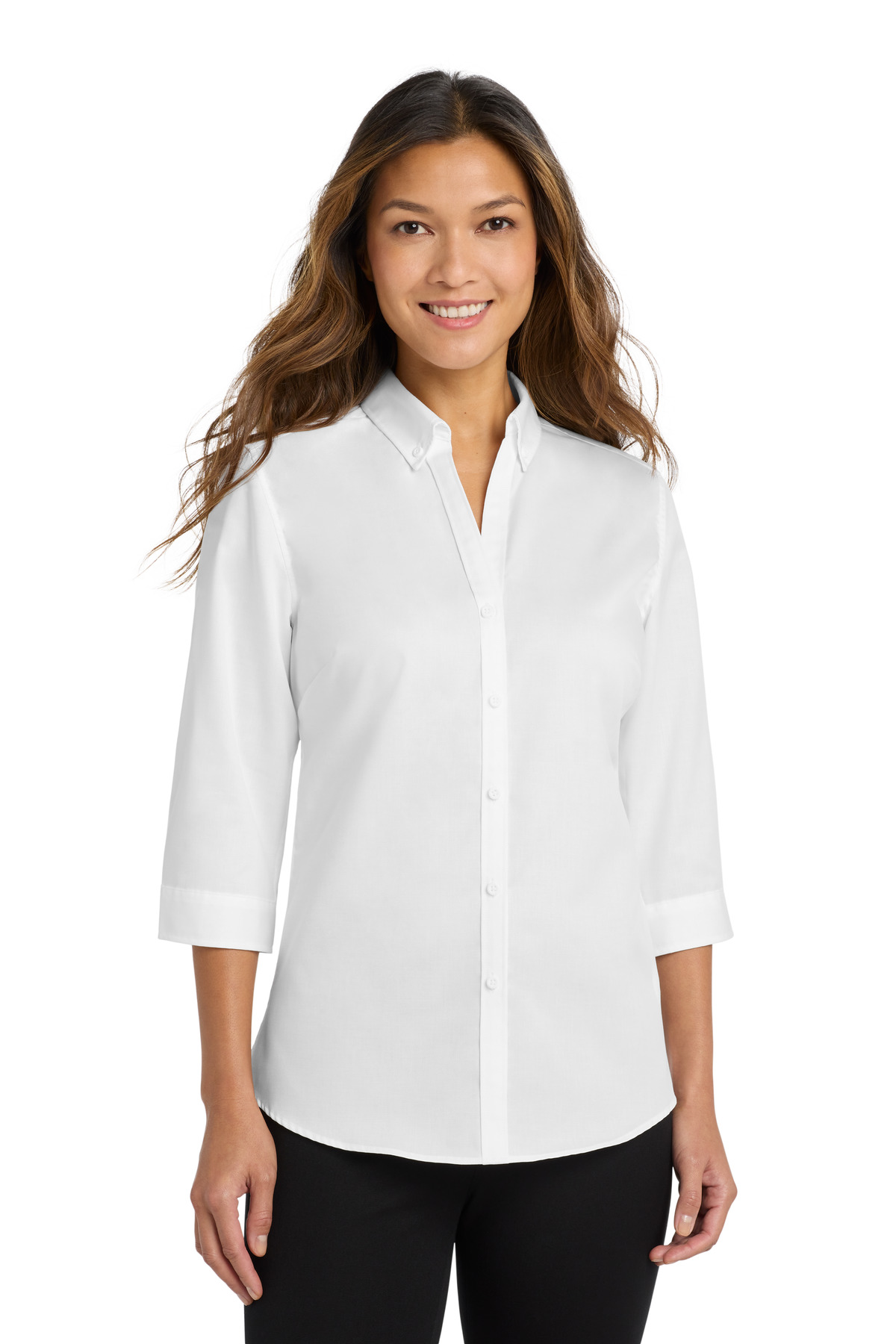 Port Authority &#174;  Women's 3/4-Sleeve SuperPro &#153;  Twill Shirt. L665