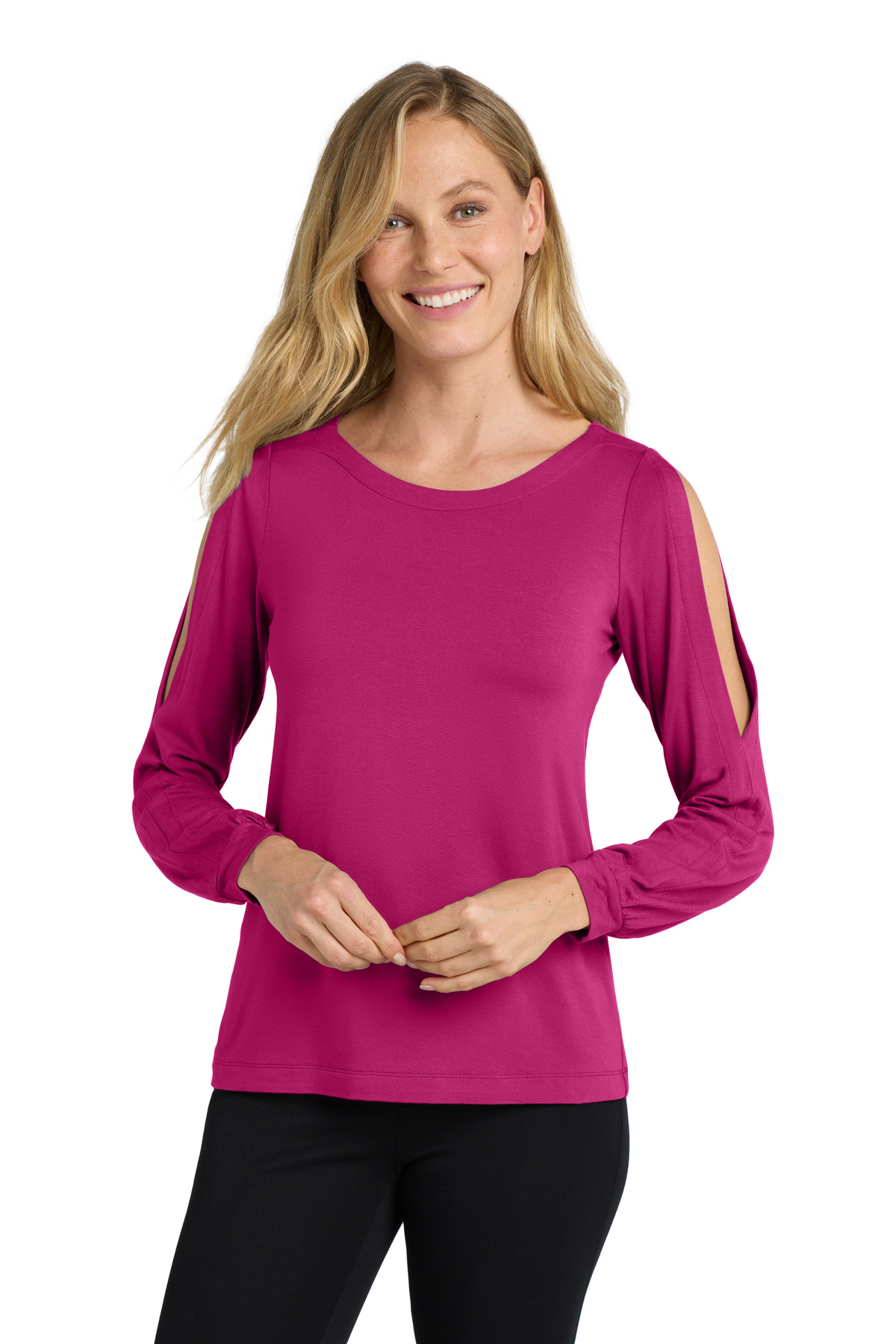 Port Authority  &#174;  Women's Luxe Knit Jewel Neck Top. LK5600