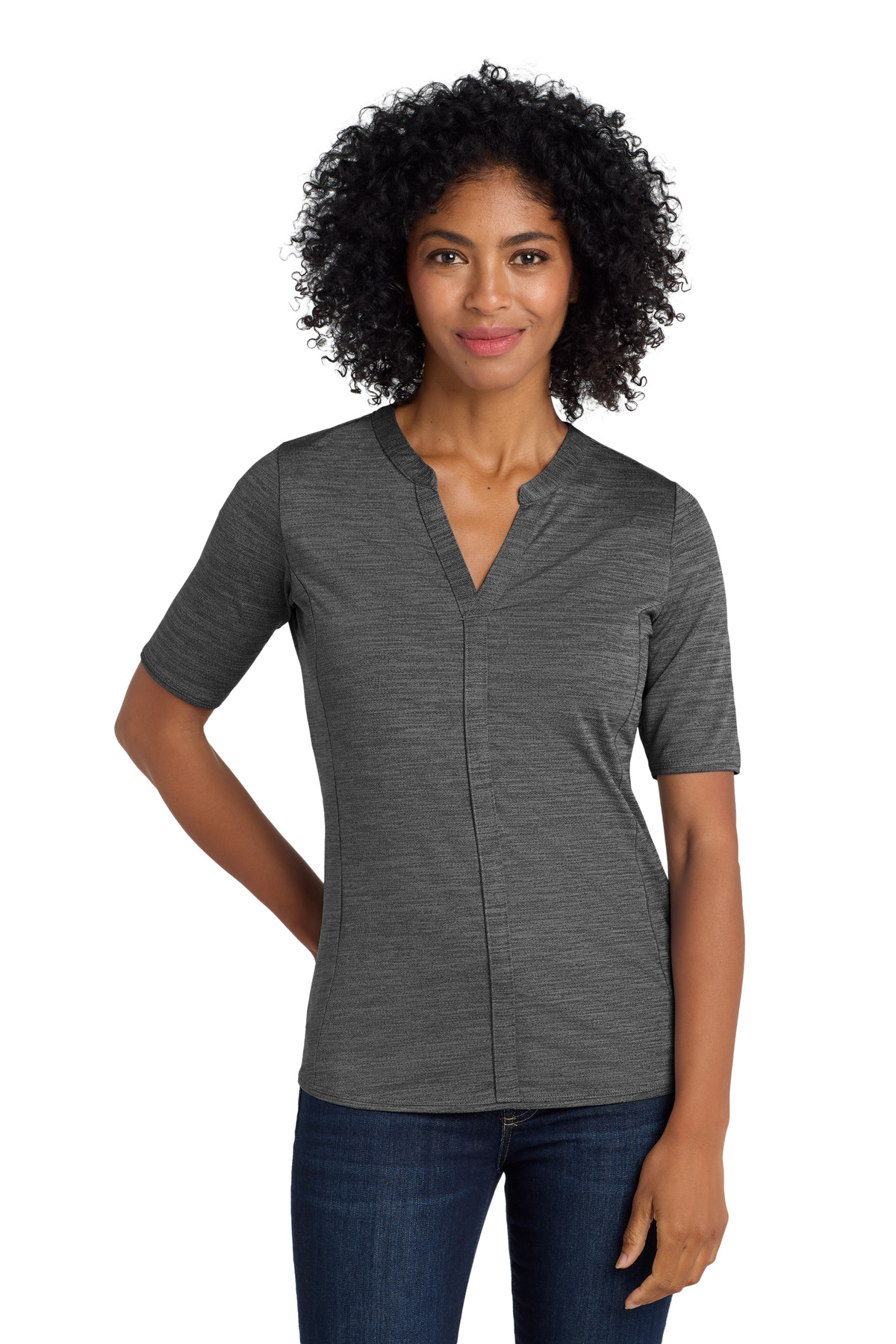 Port Authority  &#174;  Women's Stretch Heather Open Neck Top  LK583