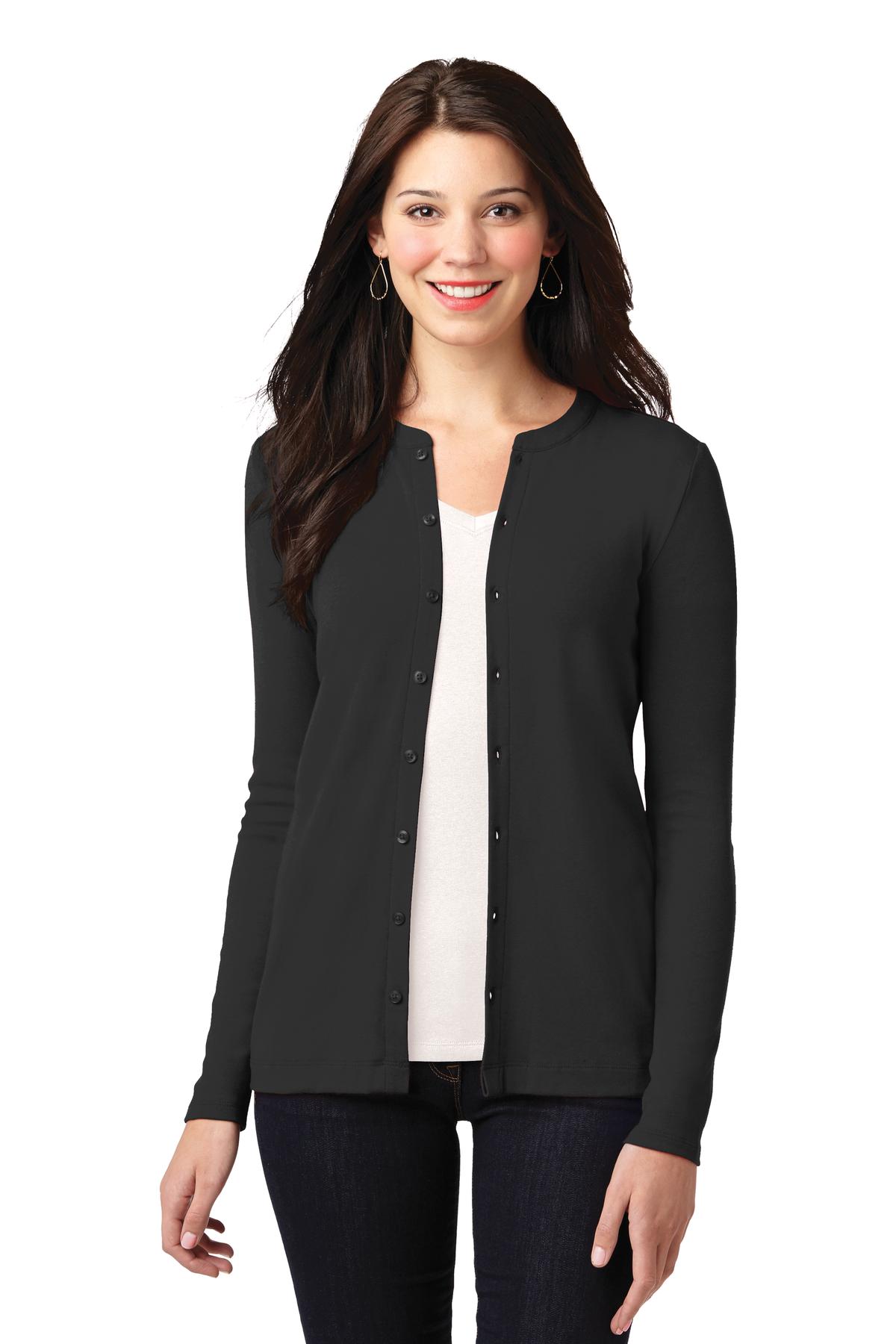 Port Authority &#174;  Women's Concept Stretch Button-Front Cardigan. LM1008