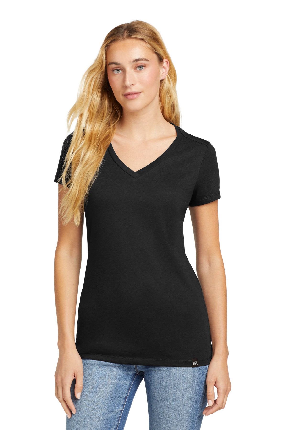 New Era  &#174;  Women's Heritage Blend V-Neck Tee. LNEA101