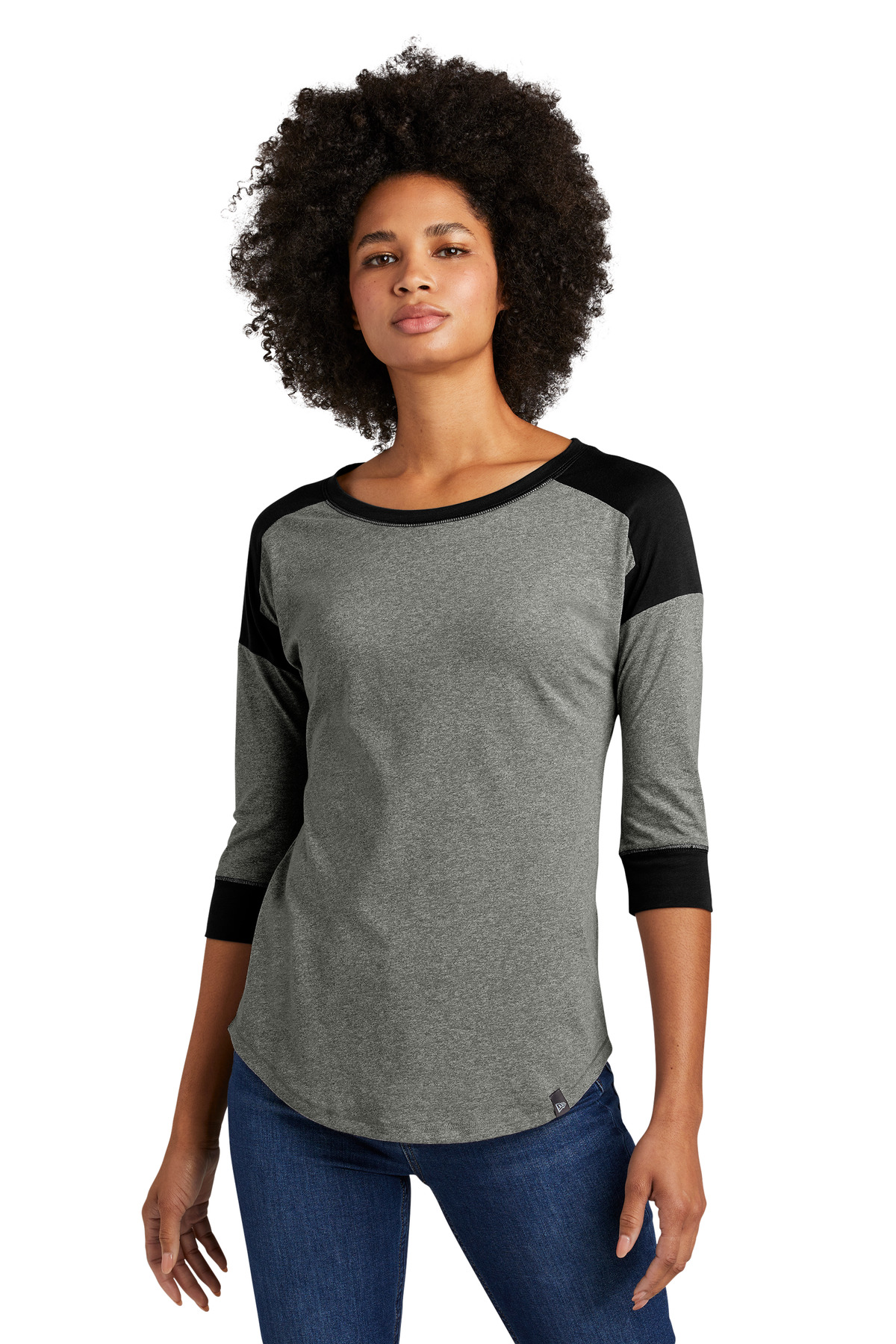 New Era  &#174;  Women's Heritage Blend 3/4-Sleeve Baseball Raglan Tee. LNEA104