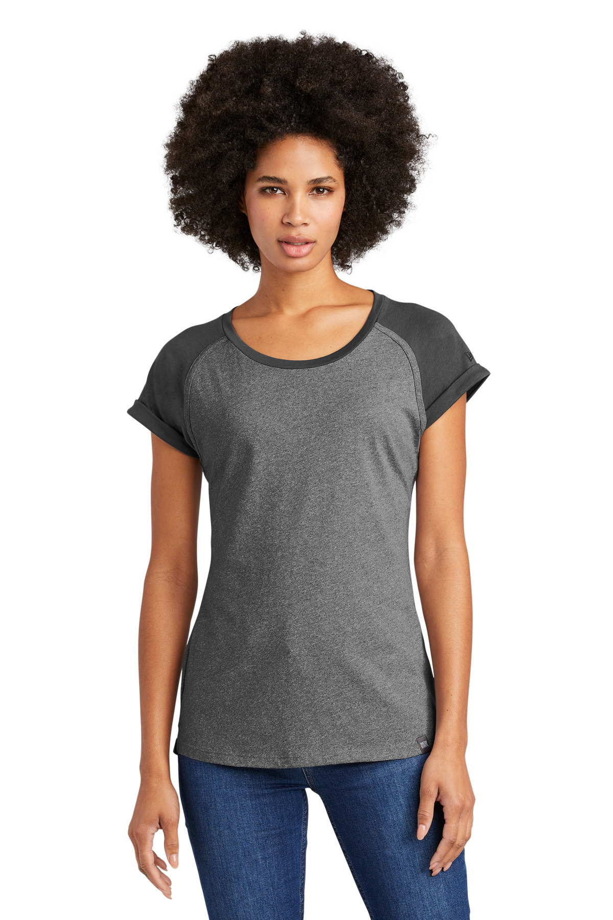 New Era  &#174;  Women's Heritage Blend Varsity Tee. LNEA107