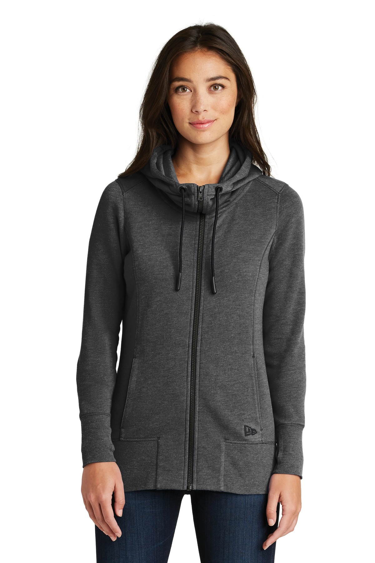 New Era  &#174;  Women's Tri-Blend Fleece Full-Zip Hoodie. LNEA511