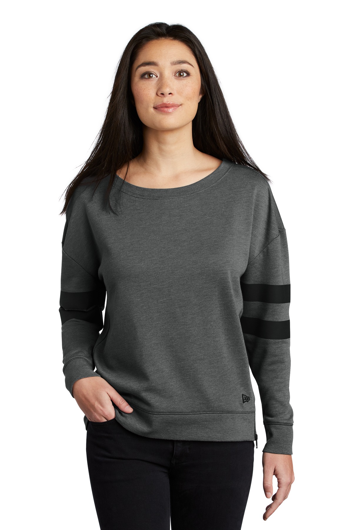 New Era  &#174;  Ladies Tri-Blend Fleece Varsity Crew LNEA513